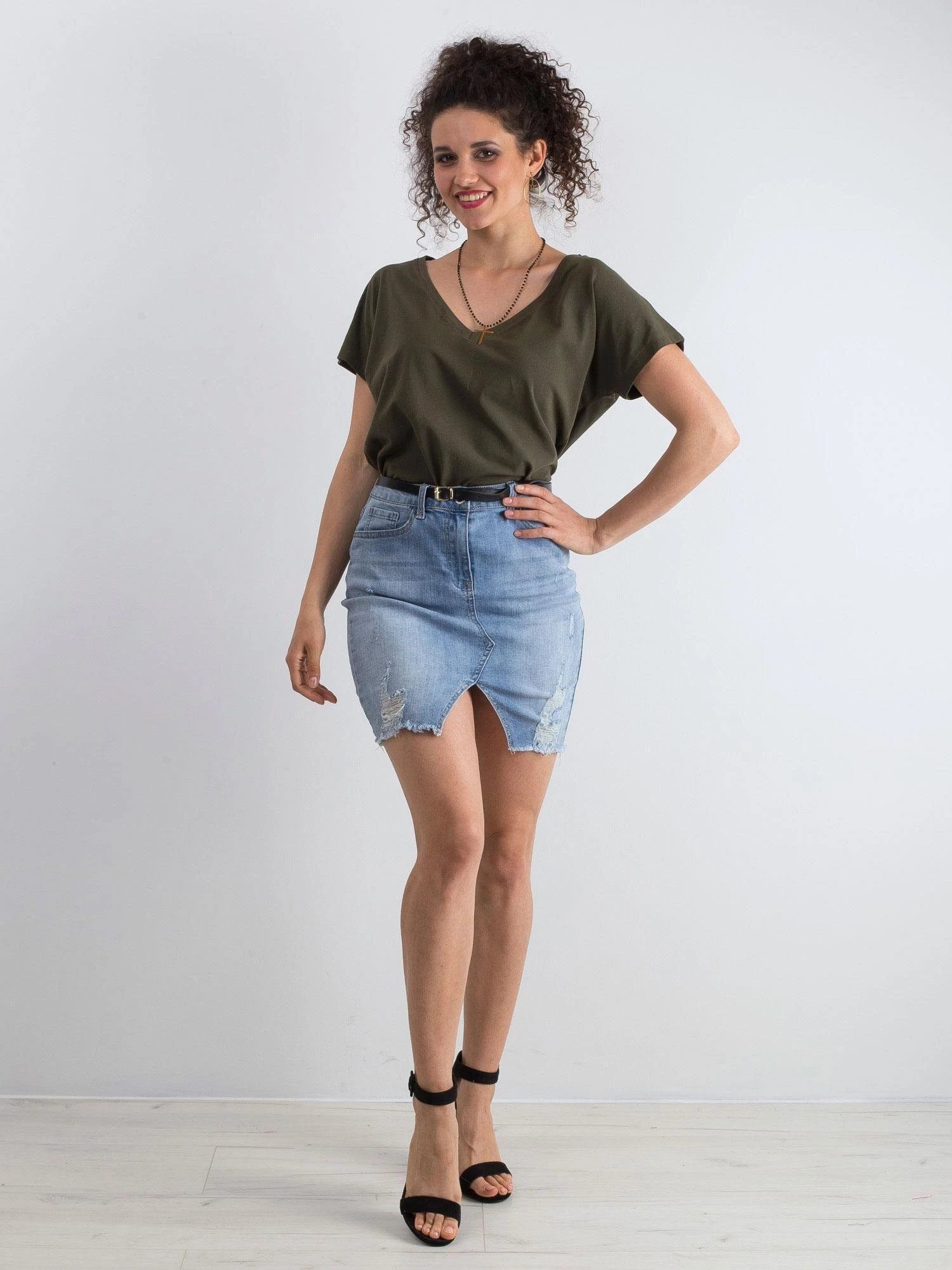 Basic Feel Good Marškinėliai-RV-TS-4832.40P-chaki