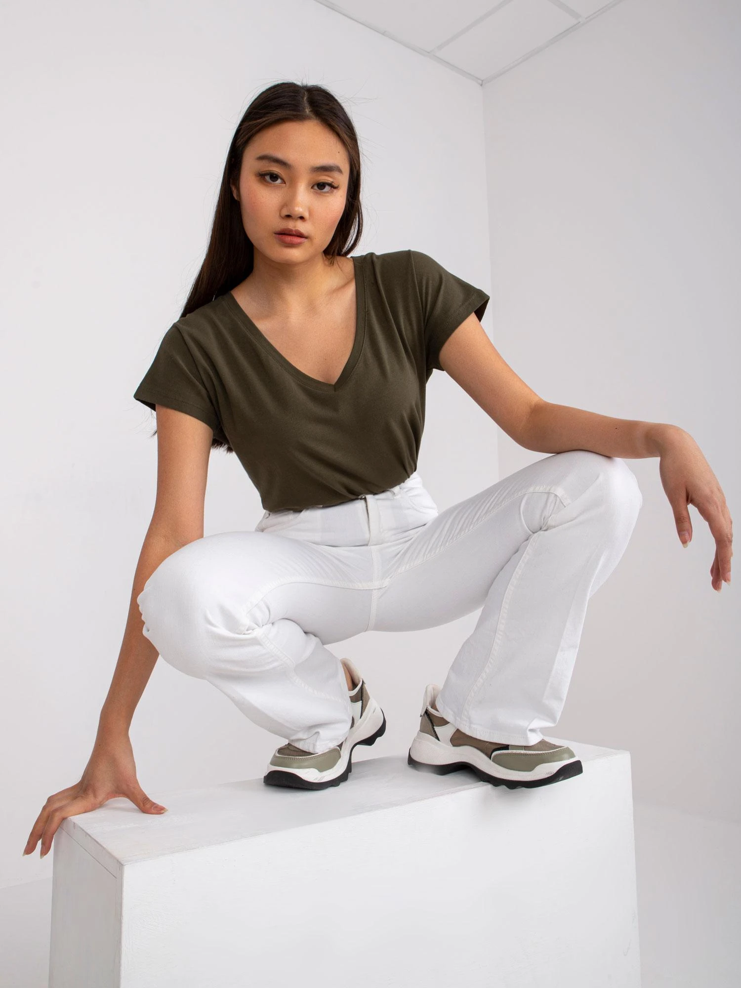 Basic Feel Good Marškinėliai-RV-TS-4832.40P-chaki