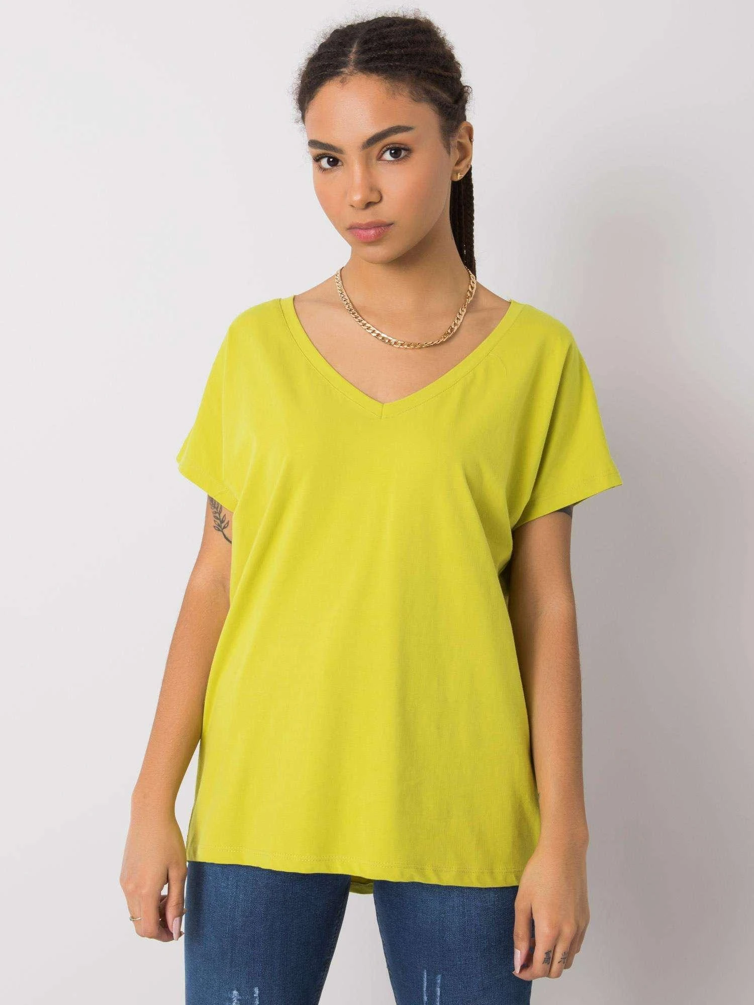 Basic Feel Good Marškinėliai-RV-TS-4832.40P-kalkės