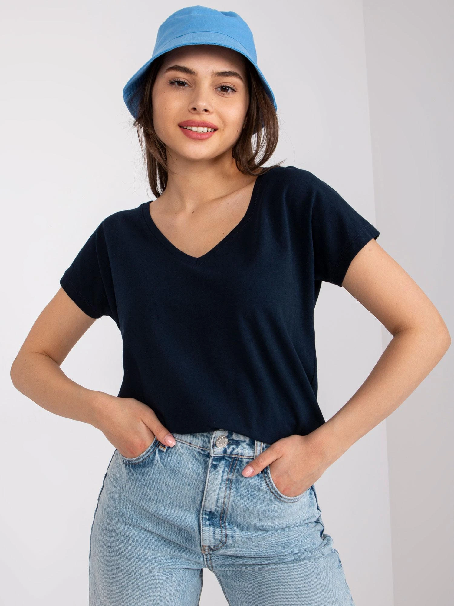 Basic Feel Good Marškinėliai-RV-TS-4832.42P-tamsiai mėlyni