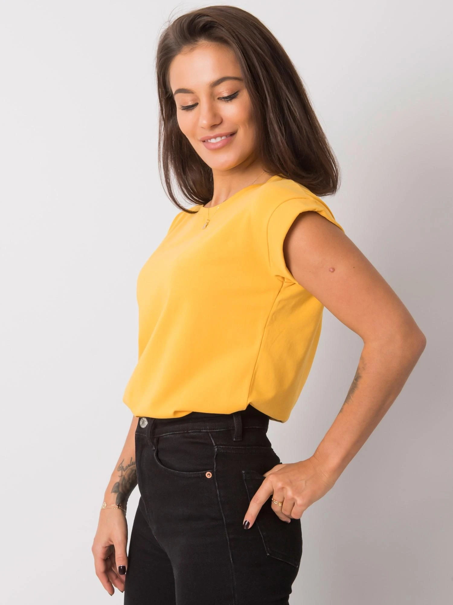 Basic Feel Good Marškinėliai-RV-TS-4833.21P-šviesiai oranžinė