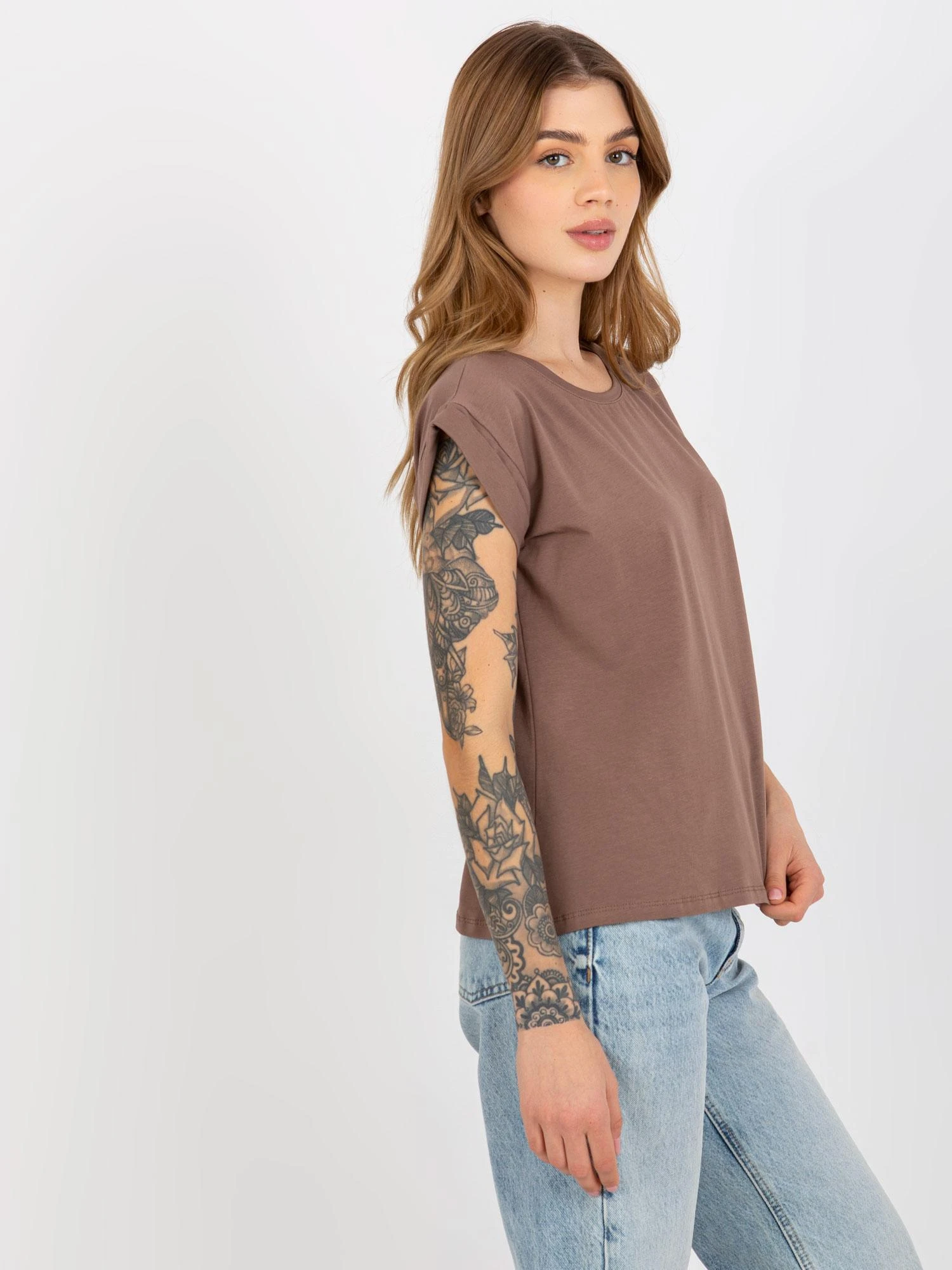 Basic Feel Good Marškinėliai-RV-TS-4833.36X-rudi