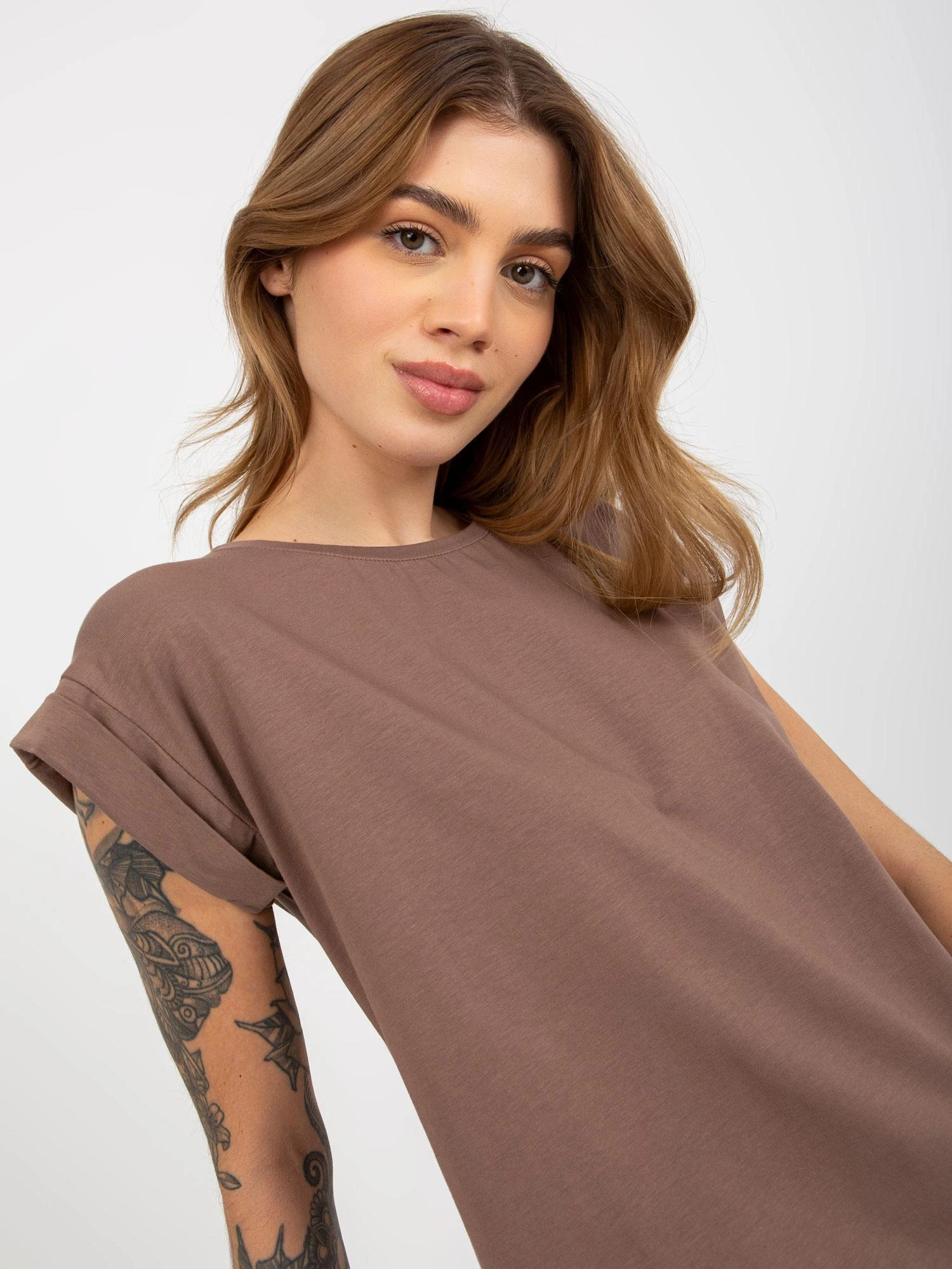 Basic Feel Good Marškinėliai-RV-TS-4833.36X-rudi