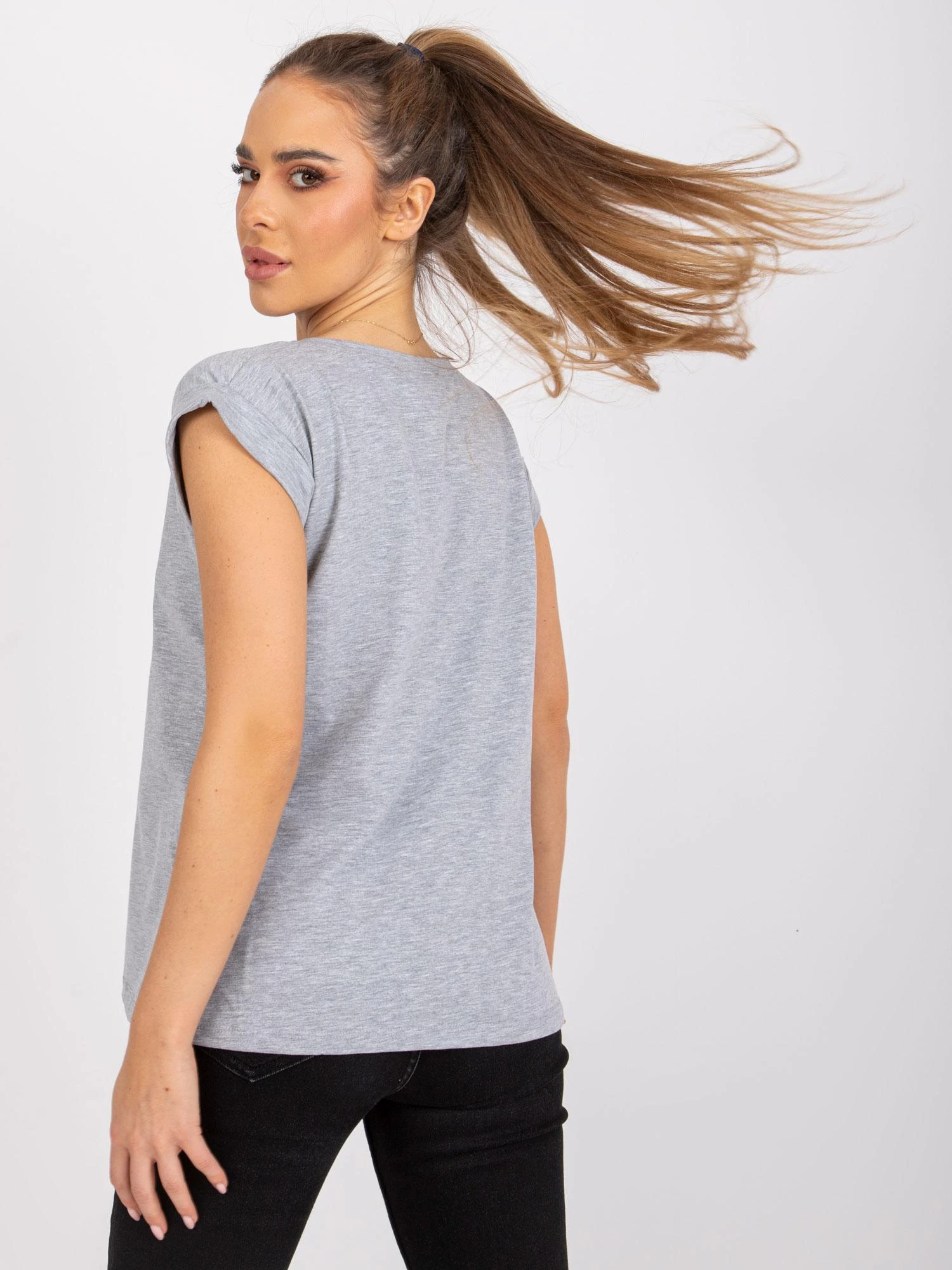 Basic Feel Good Marškinėliai-RV-TS-4833.44P-pilka