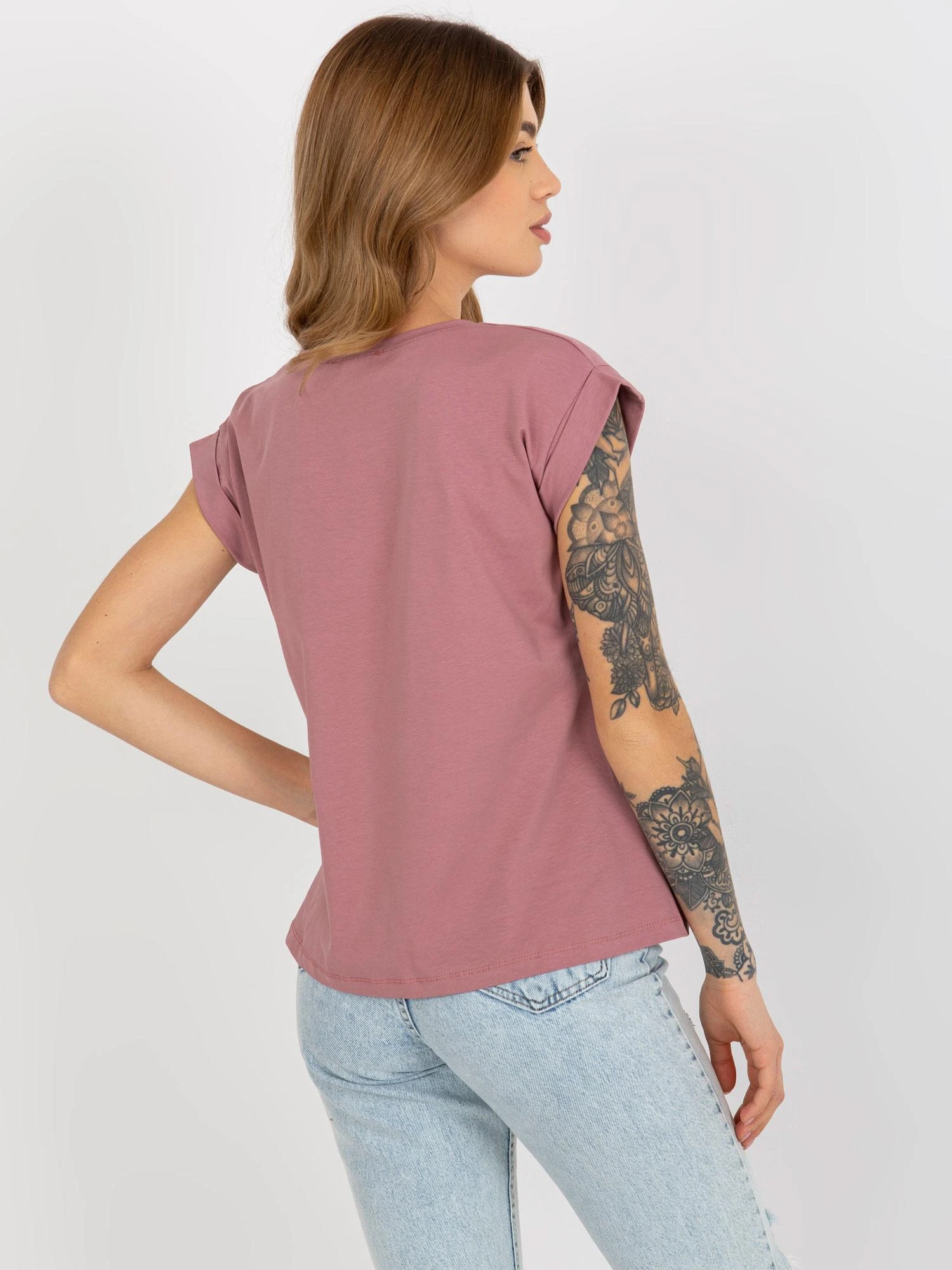 Basic Feel Good Marškinėliai-RV-TS-4833.52-tamsiai rožinė