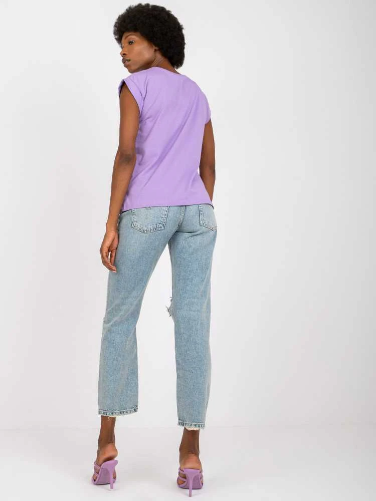Basic Feel Good Marškinėliai-RV-TS-4833.67P-violetinė
