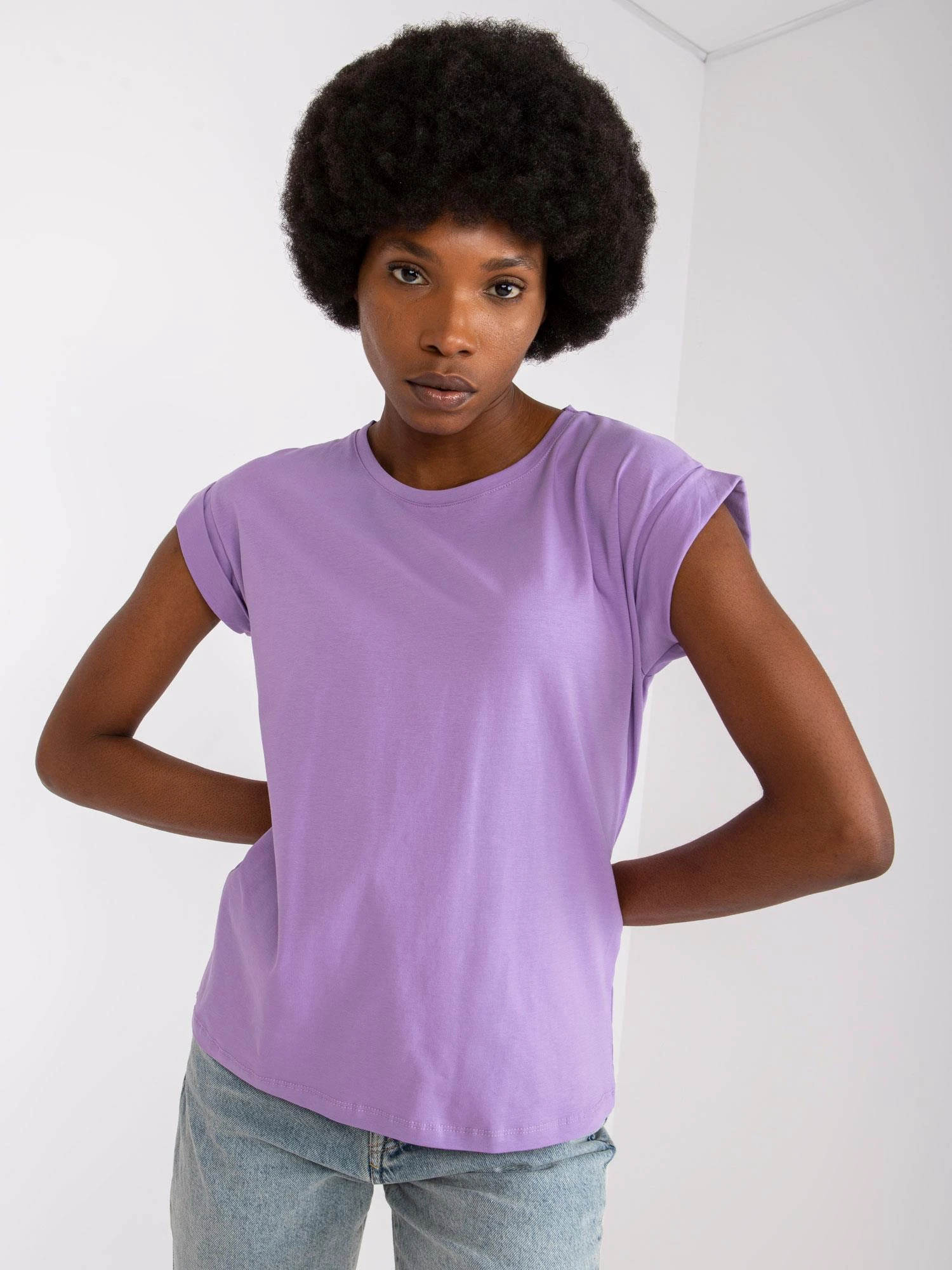 Basic Feel Good Marškinėliai-RV-TS-4833.67P-violetinė