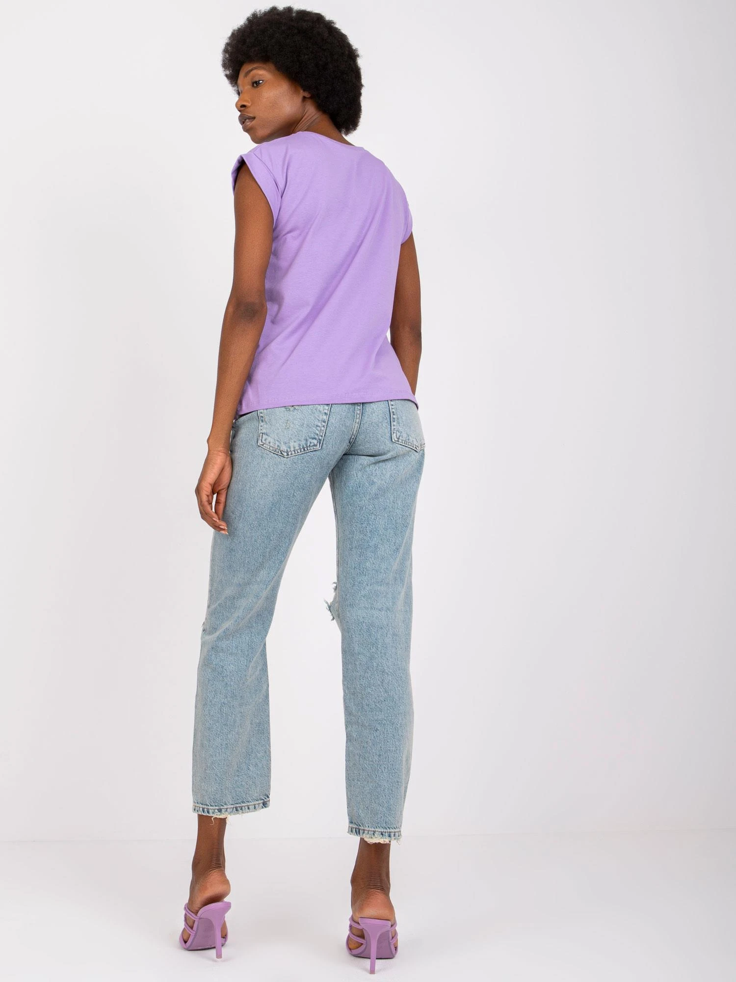 Basic Feel Good Marškinėliai-RV-TS-4833.67P-violetinė
