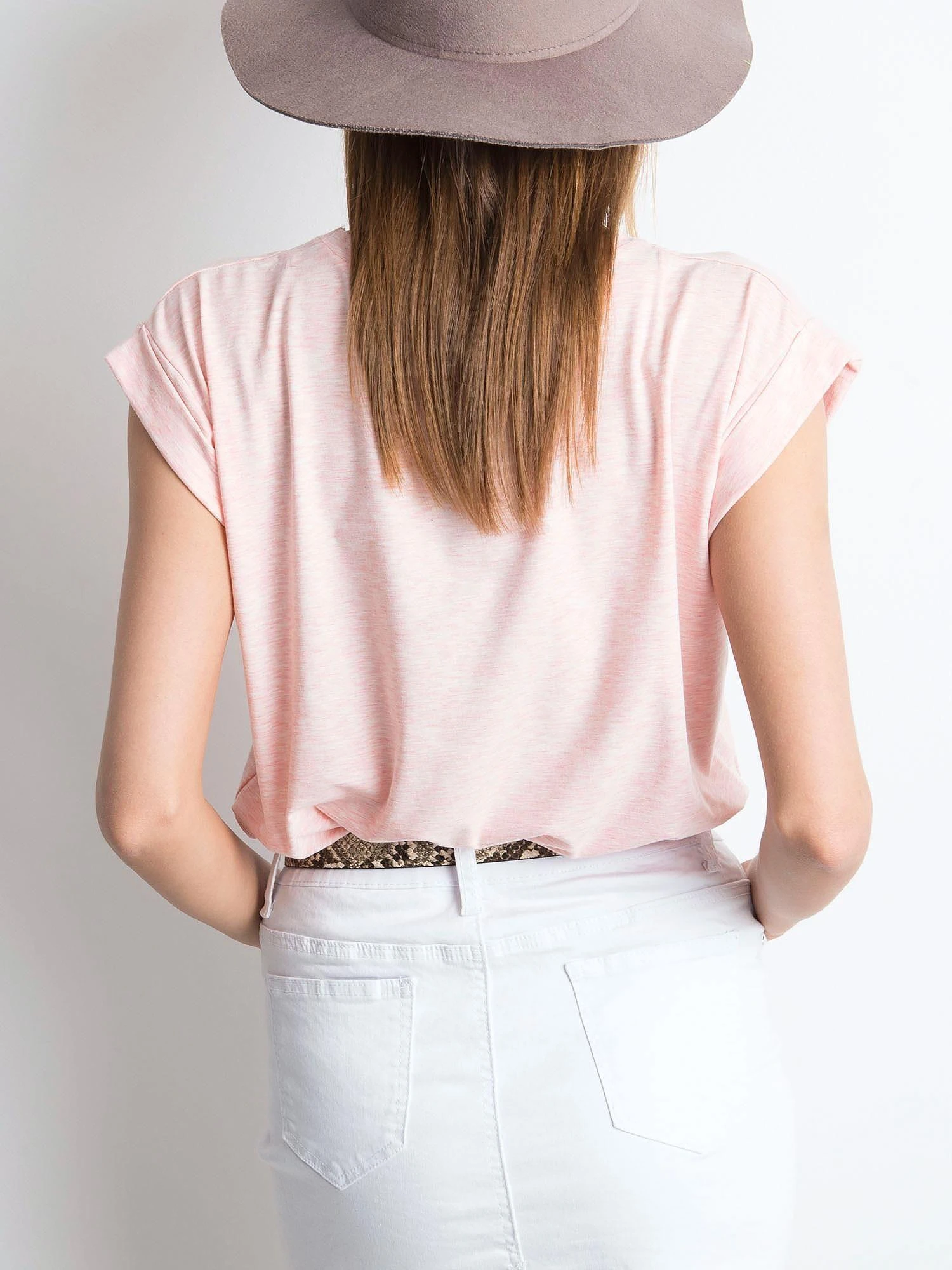 Basic Feel Good Marškinėliai-RV-TS-4833.90P-šviesiai rožinė