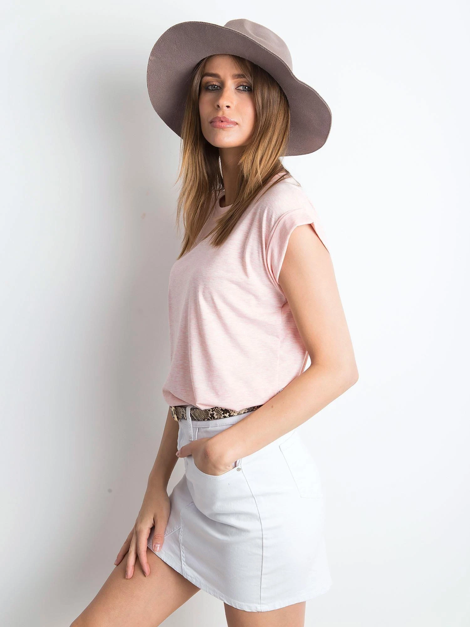 Basic Feel Good Marškinėliai-RV-TS-4833.90P-šviesiai rožinė