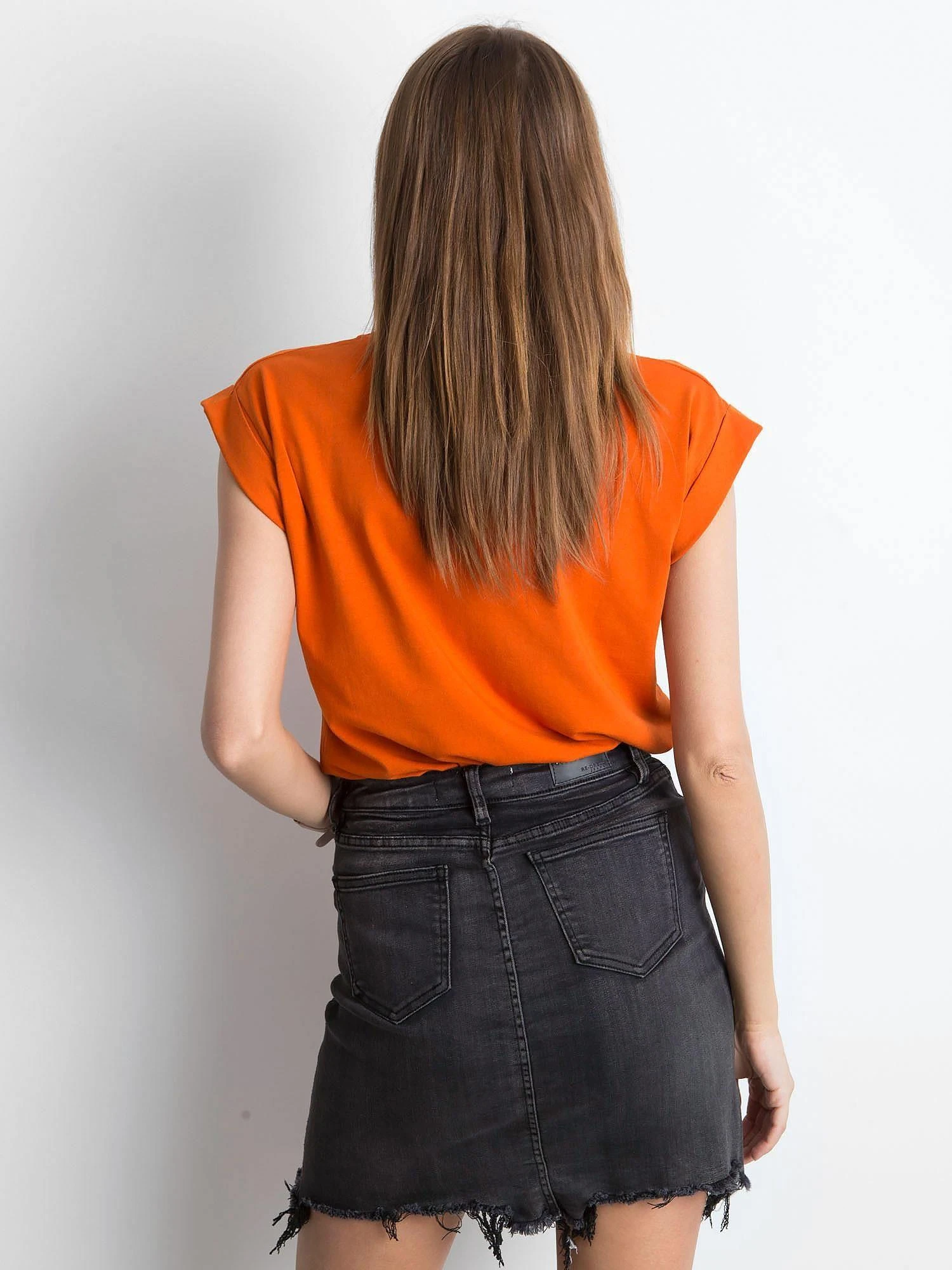 Basic Feel Good Marškinėliai-RV-TS-4833.93P-tamsiai oranžiniai