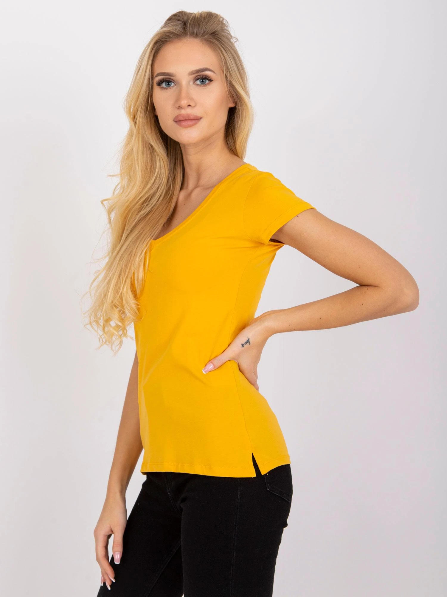 Basic Feel Good Marškinėliai-RV-TS-4837.38P-šviesiai oranžinė