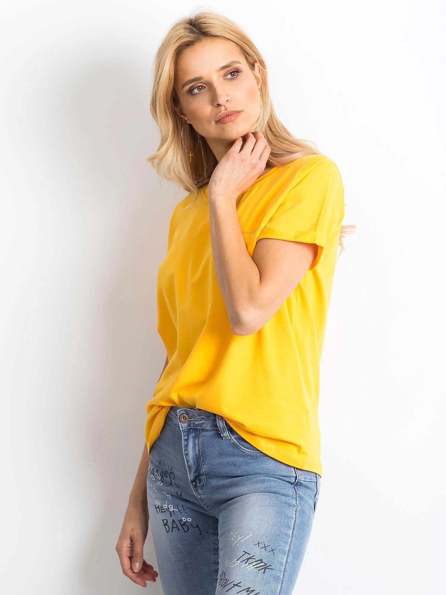 Basic Feel Good Marškinėliai-RV-TS-4838.14P-šviesiai oranžinė