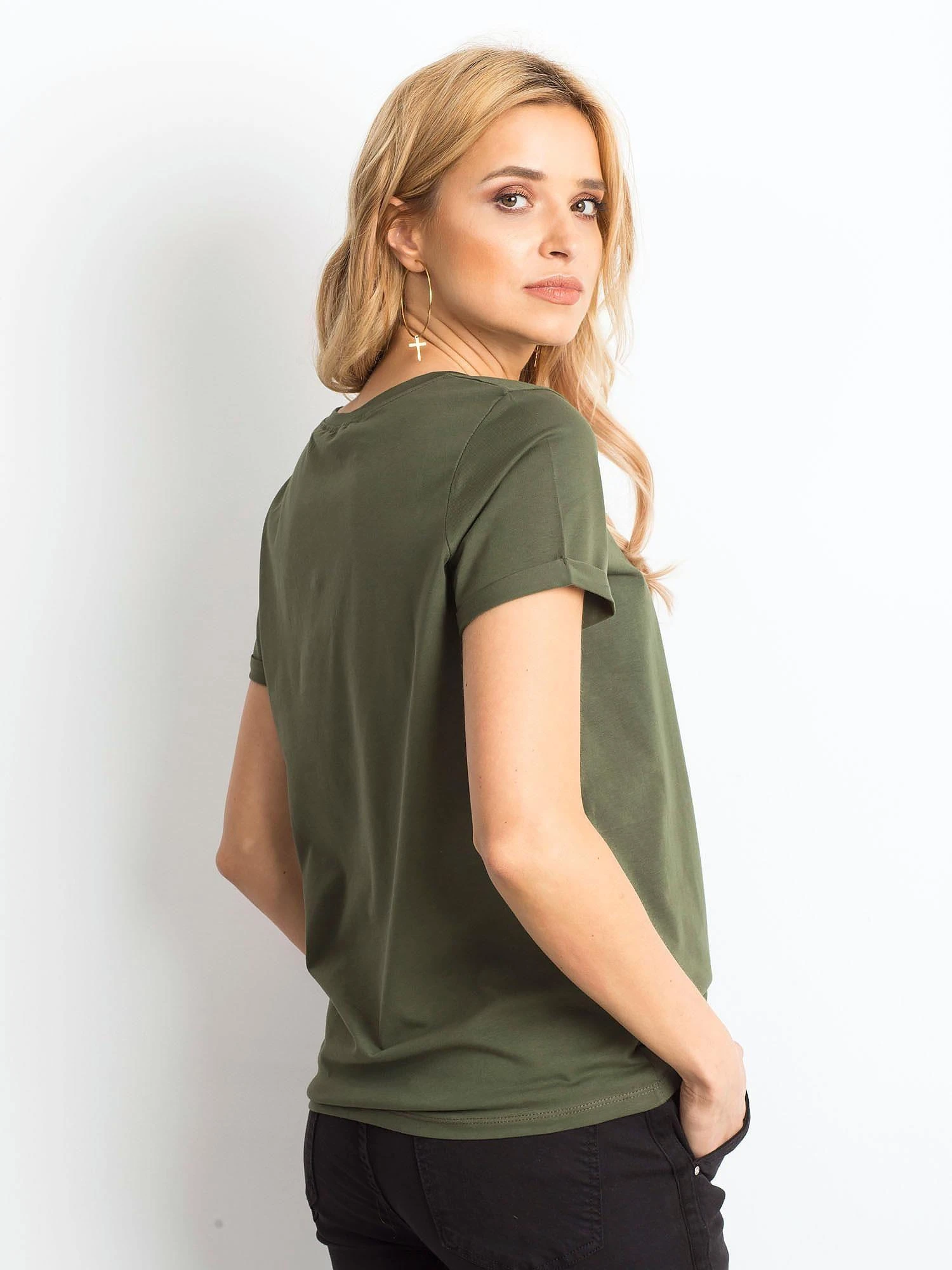 Basic Feel Good Marškinėliai-RV-TS-4838.18P-chaki