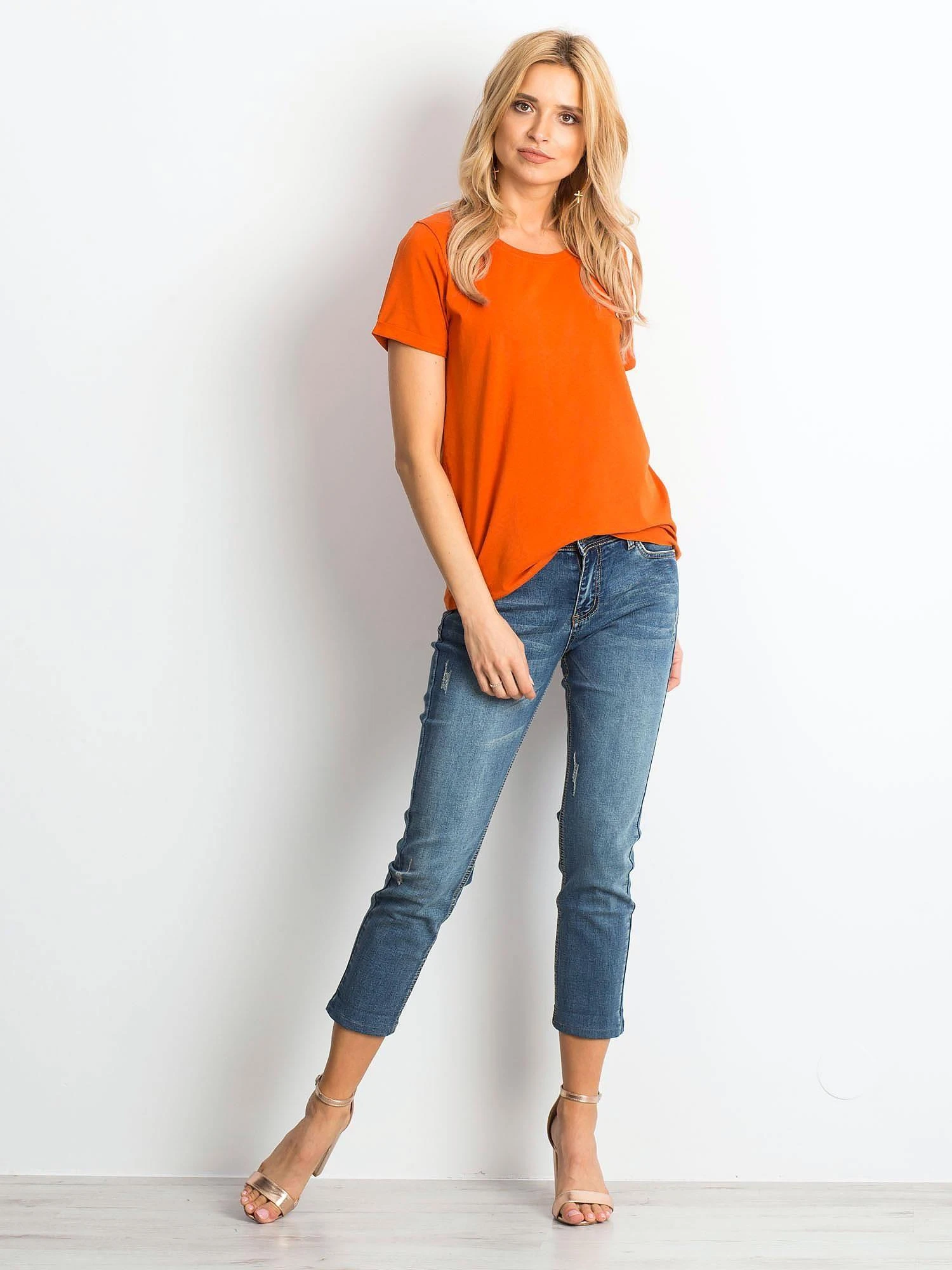 Basic Feel Good Marškinėliai-RV-TS-4838.51P-tamsiai oranžiniai