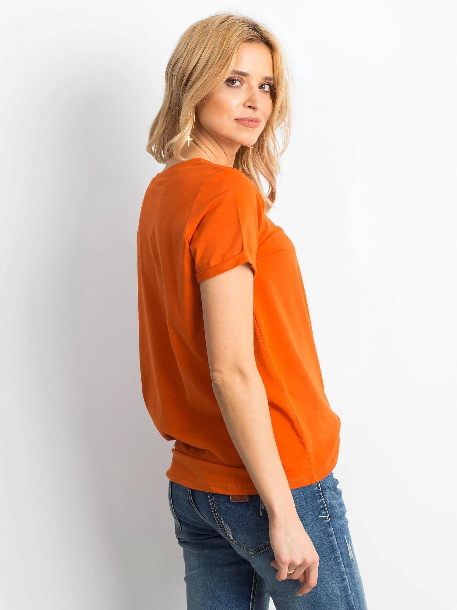 Basic Feel Good Marškinėliai-RV-TS-4838.51P-tamsiai oranžiniai