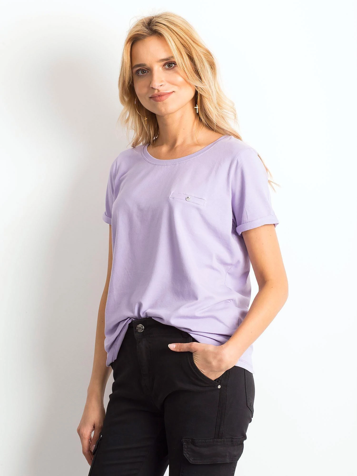 Basic Feel Good Marškinėliai-RV-TS-4838.55P-šviesiai violetinė