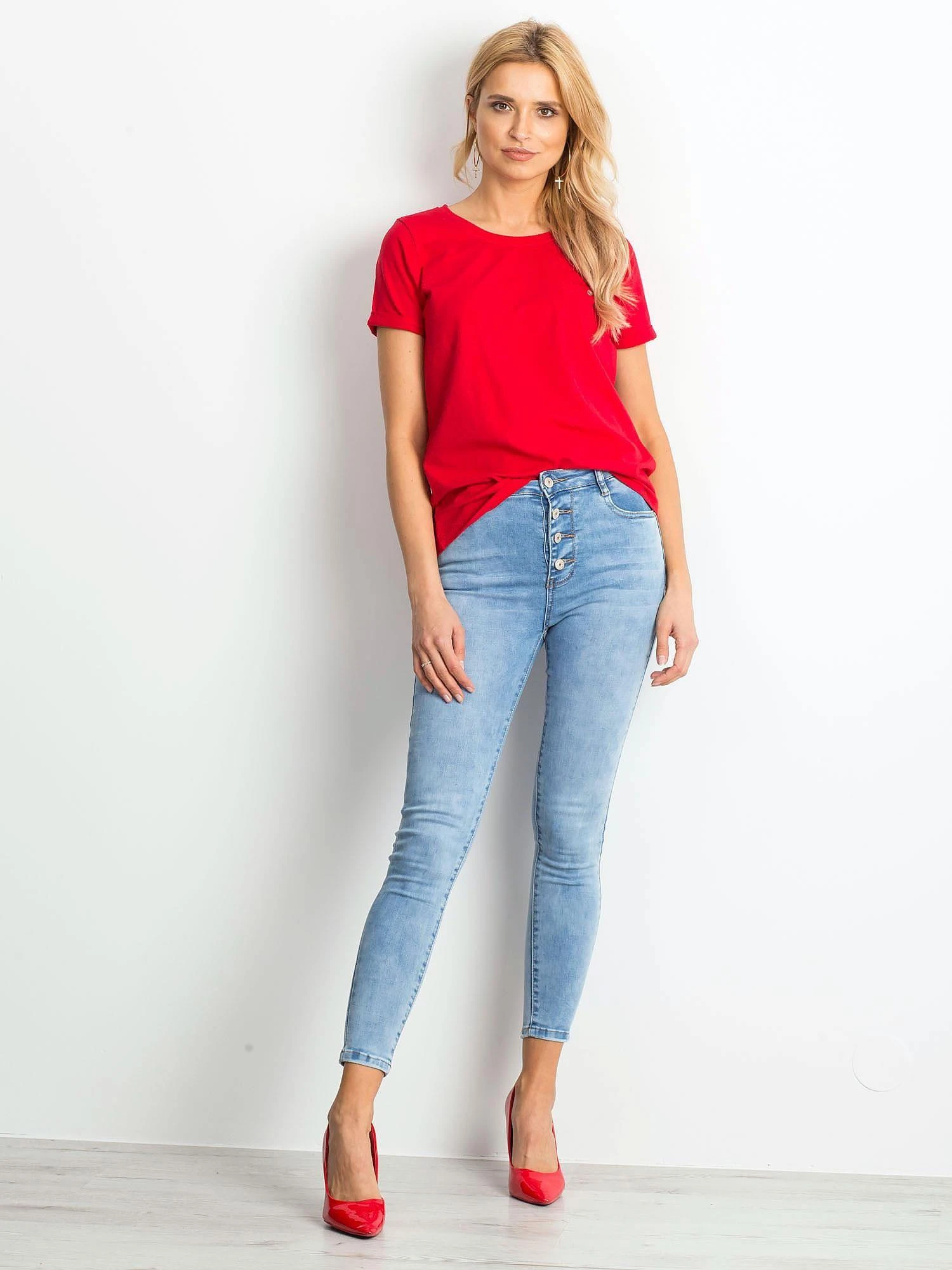 Basic Feel Good Marškinėliai-RV-TS-4838.68P-raudona