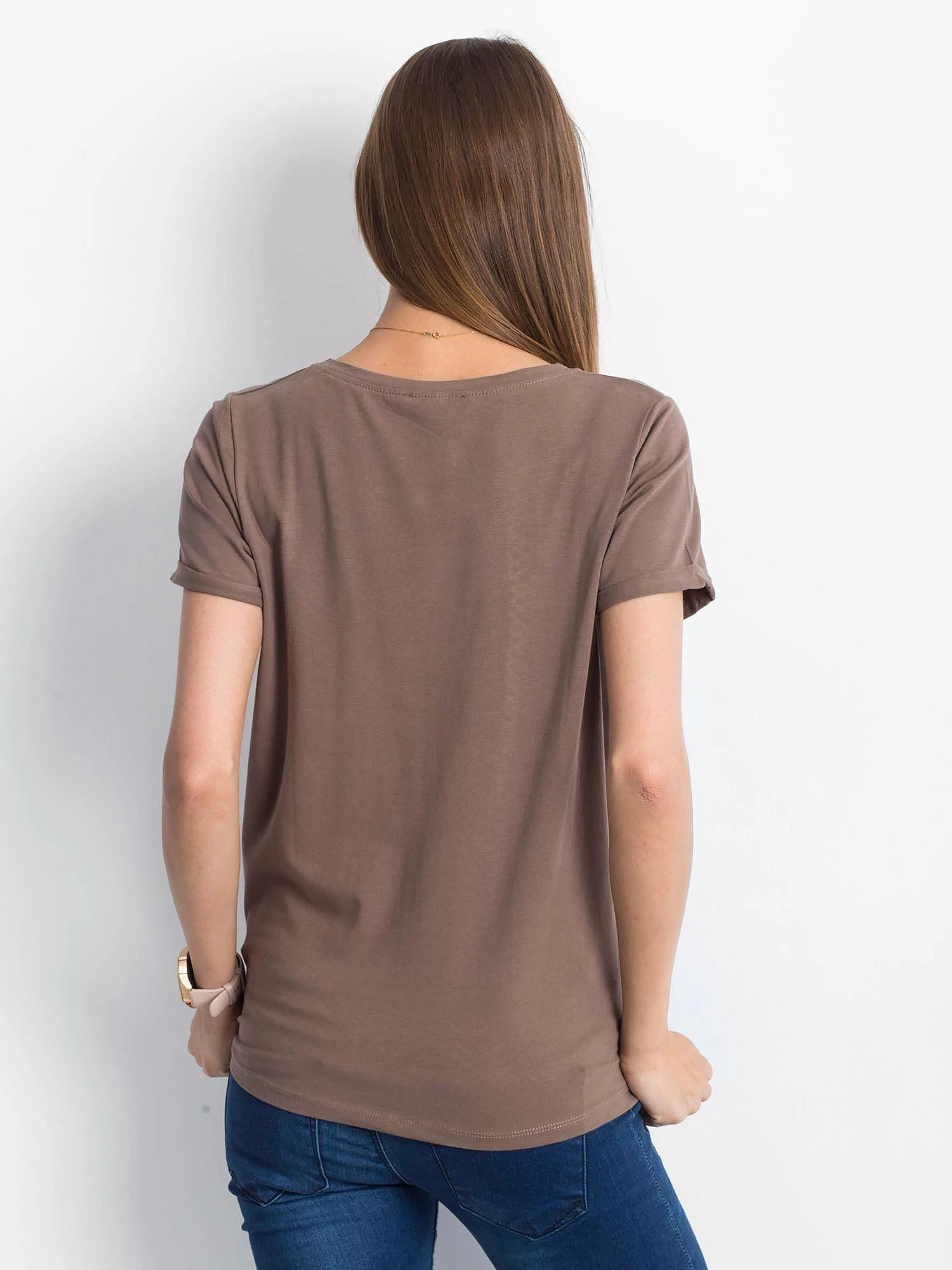Basic Feel Good Marškinėliai-RV-TS-4838.73P-rudi