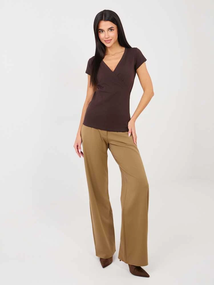 Basic Feel Good T-shirt-RV-TS-5636.03X-ciemny ruda
