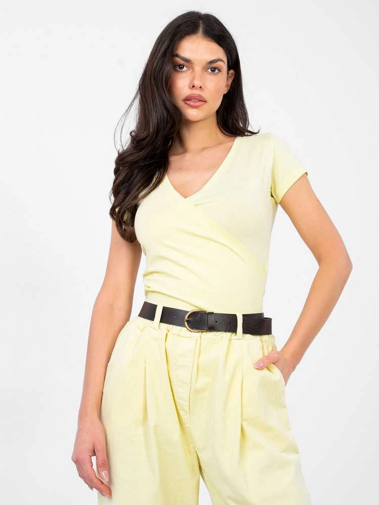 Basic Feel Good T-shirt-RV-TS-5636.03X-jasny geltona
