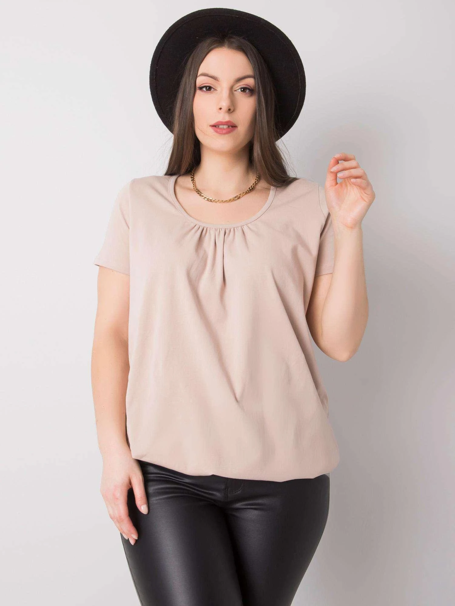 Basic Feel Good Marškinėliai-RV-TS-6320.85P-smėlio spalvos
