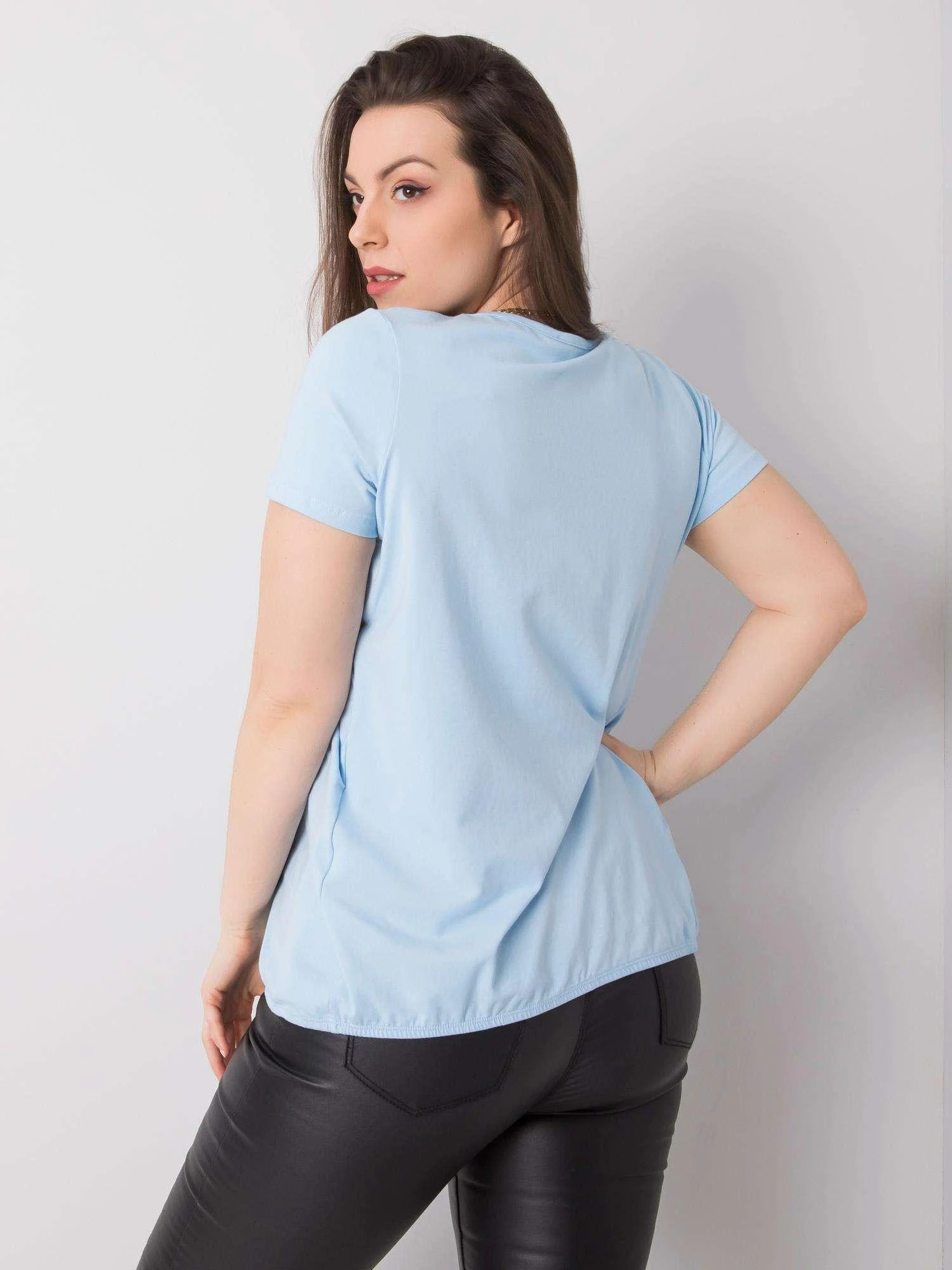 Basic Feel Good Marškinėliai-RV-TS-6320.85P-šviesiai mėlyni