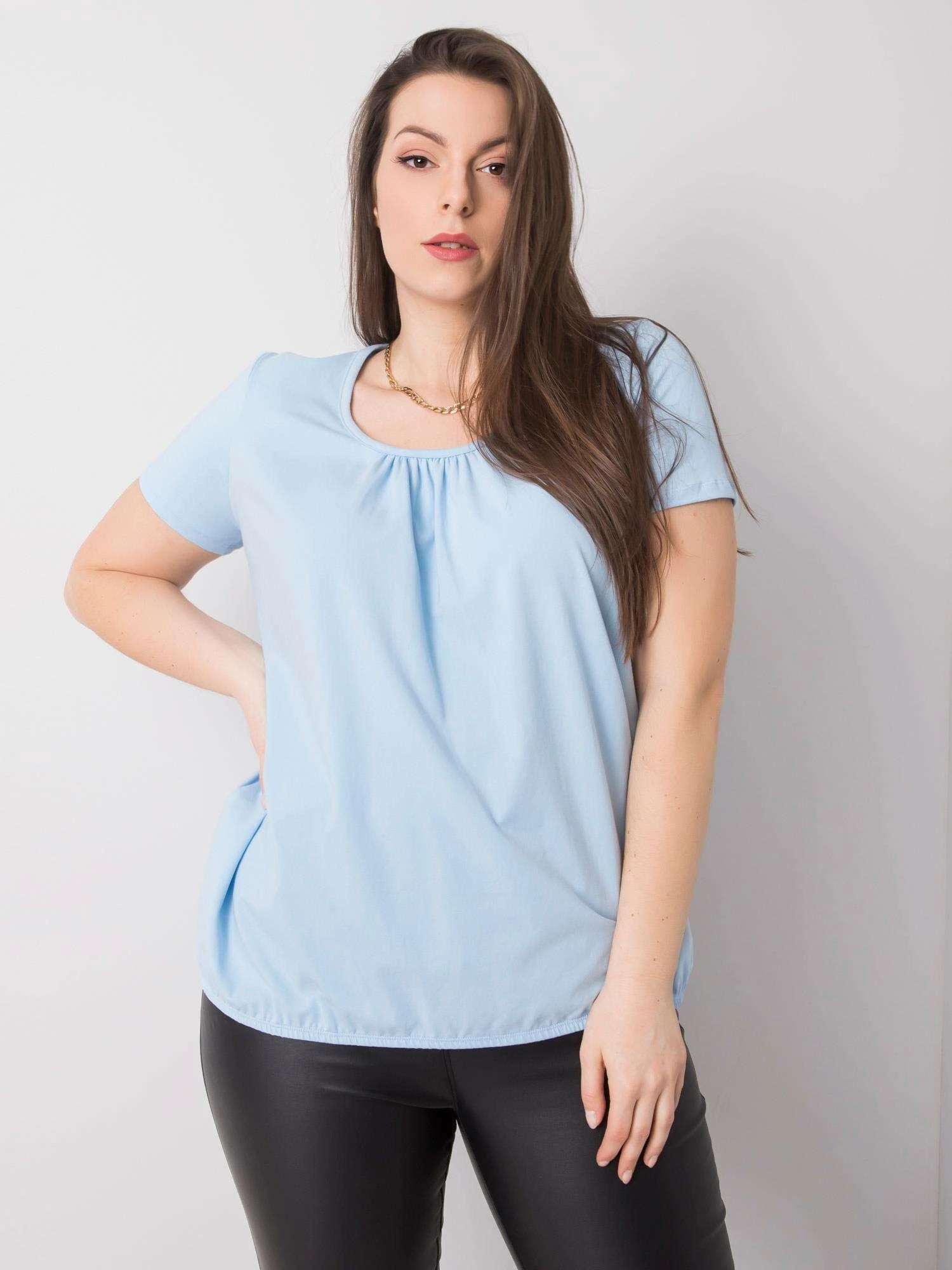 Basic Feel Good Marškinėliai-RV-TS-6320.85P-šviesiai mėlyni