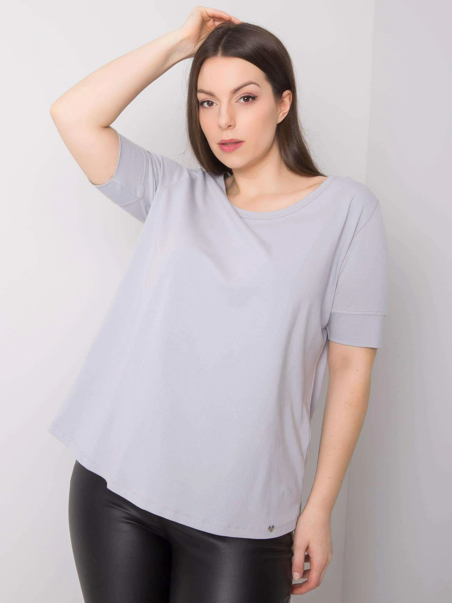 Basic Feel Good Marškinėliai-RV-TS-6330.92P-šviesiai pilka