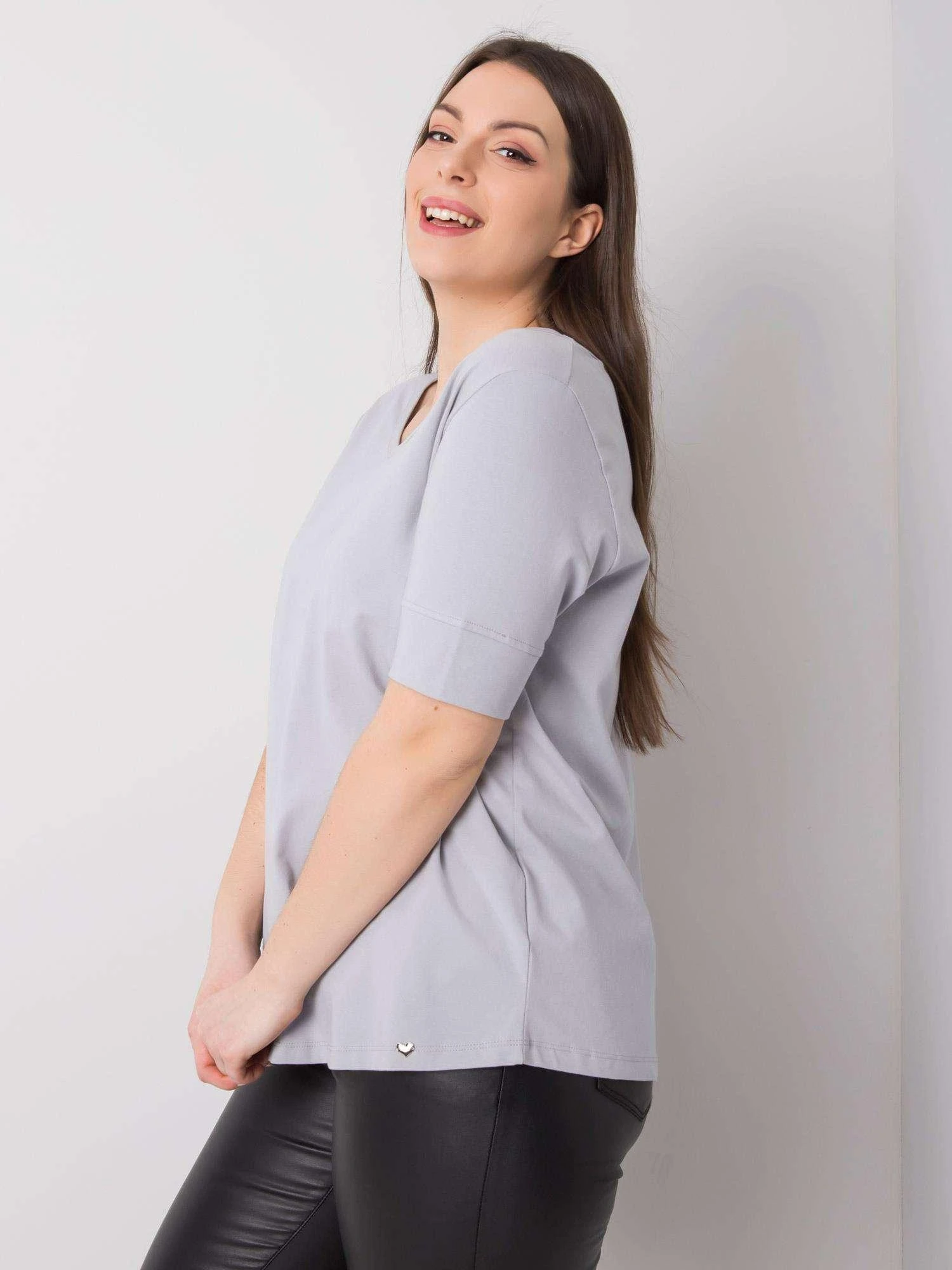 Basic Feel Good Marškinėliai-RV-TS-6330.92P-šviesiai pilka