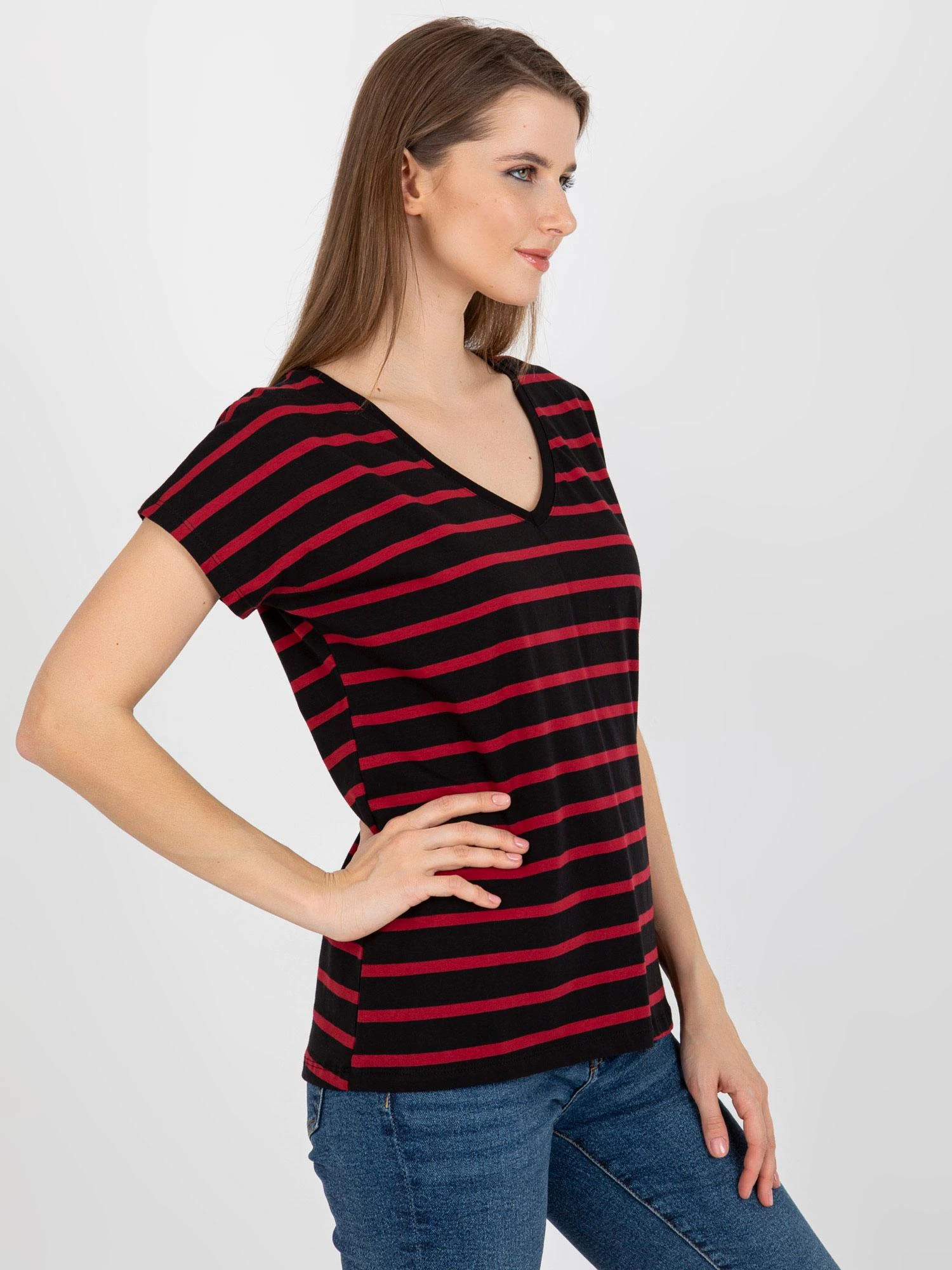 Basic Feel Good Marškinėliai-RV-TS-8567.26-juoda-raudona