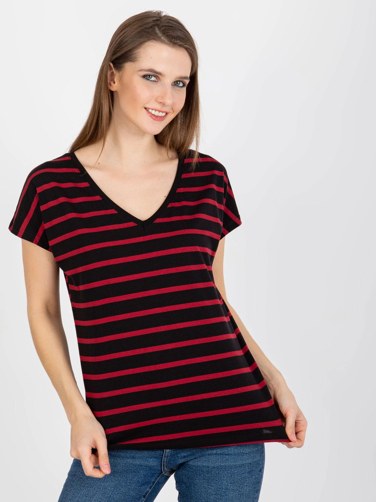 Basic Feel Good Marškinėliai-RV-TS-8567.26-juoda-raudona