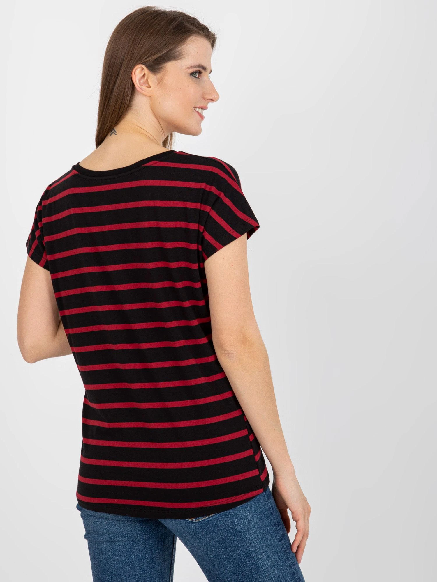 Basic Feel Good Marškinėliai-RV-TS-8567.26-juoda-raudona