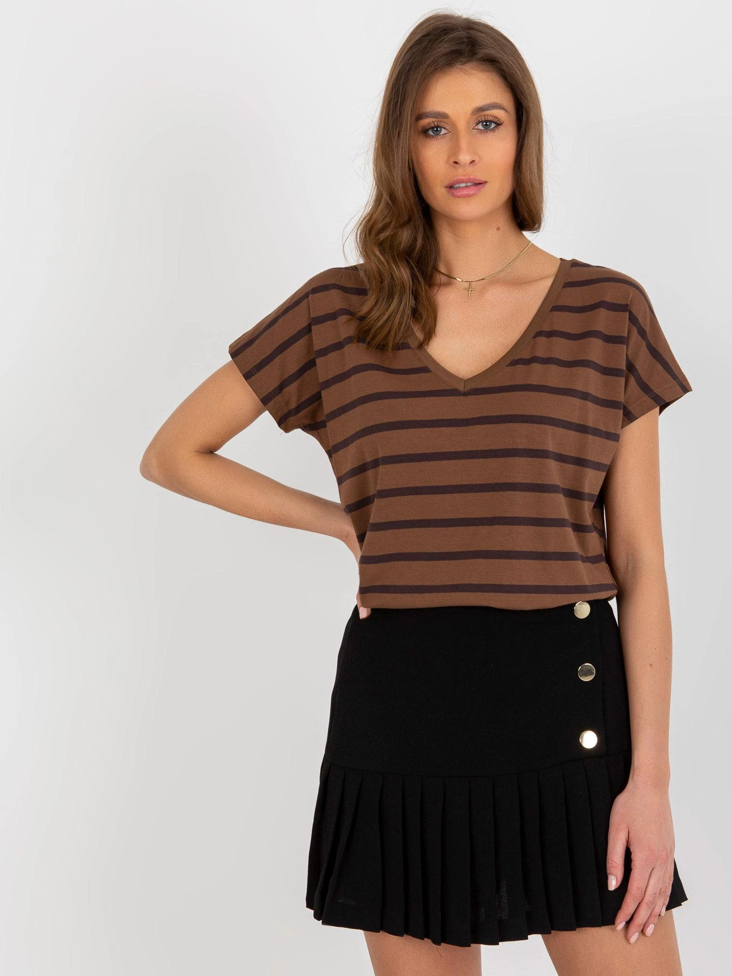 Basic Feel Good Marškinėliai-RV-TS-8567.56-rudi