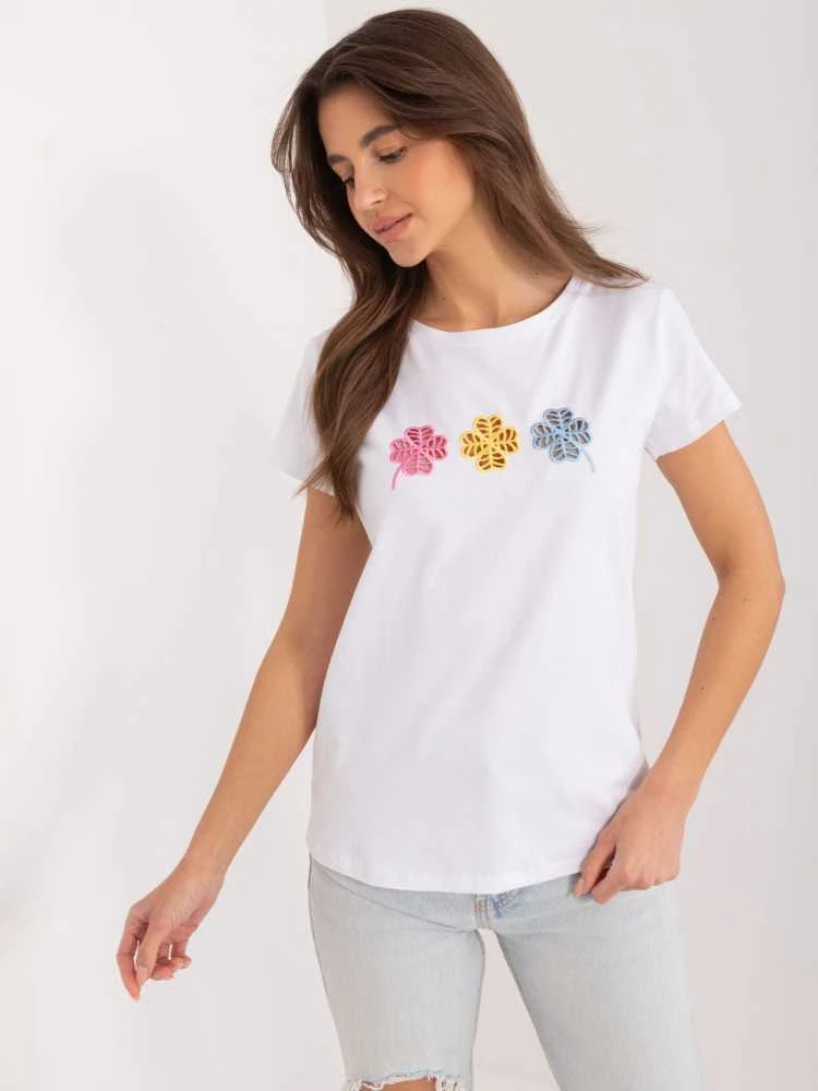 Basic Feel Good Marškinėliai-RV-TS-9666.05X-balti
