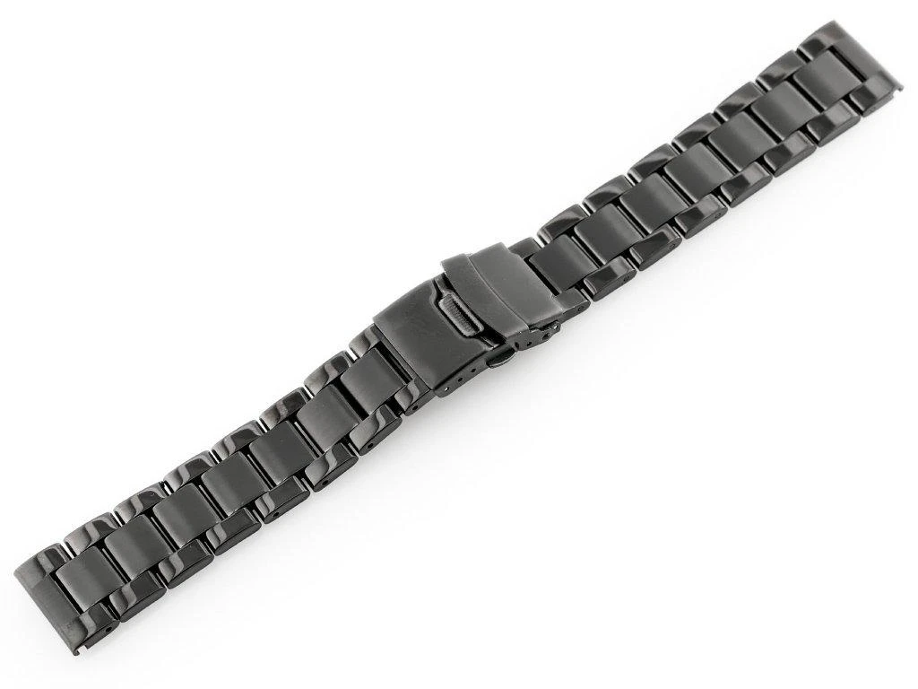 Bransoleta Pacific M3 - Solid Steel - juoda 22mm
