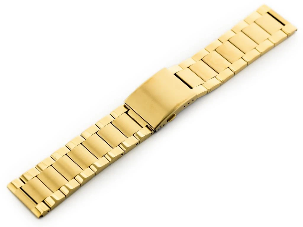 Bransoleta Pacific Model 9 solid - auksinė 24mm