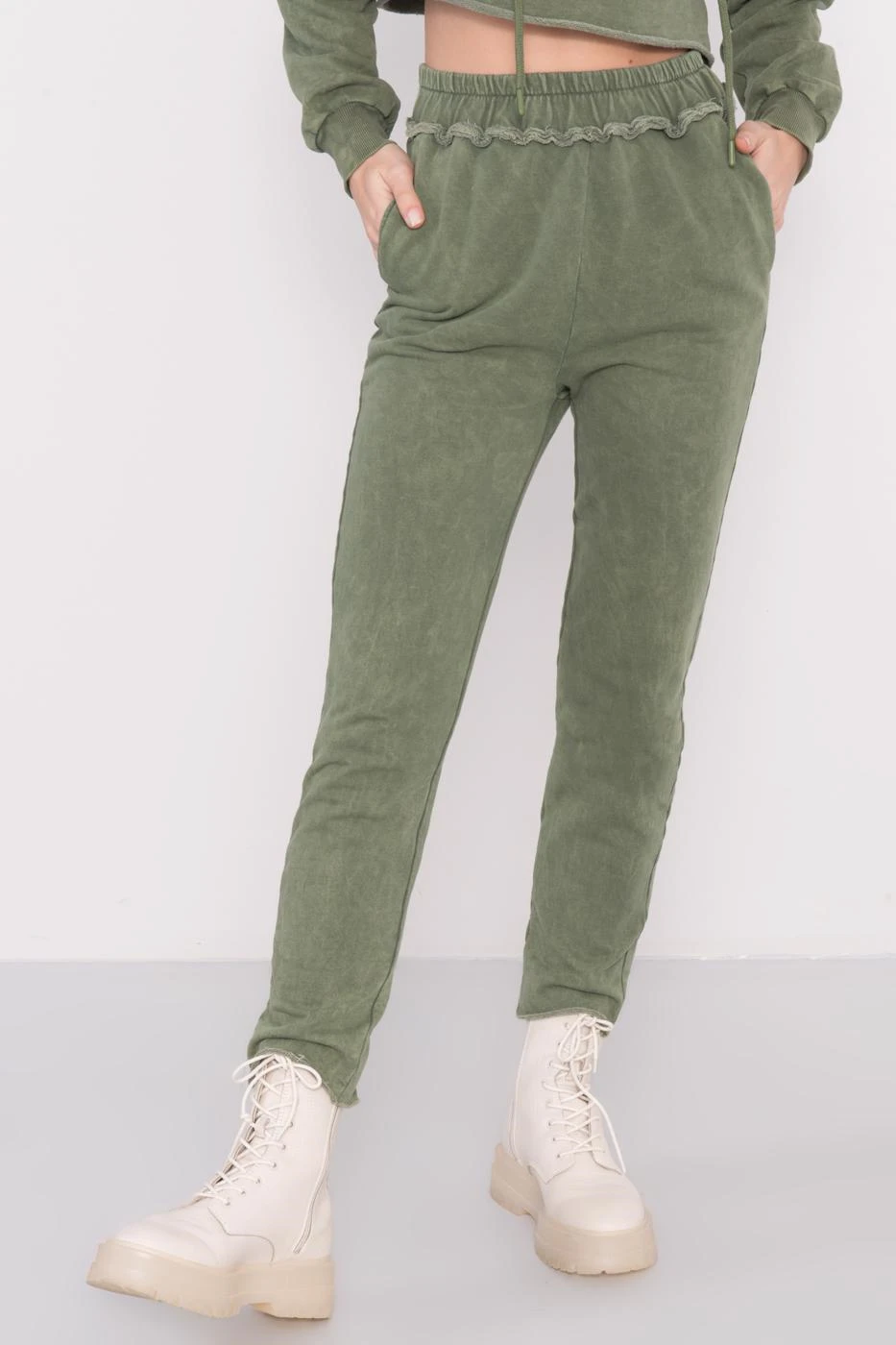 By Sally Sportinės kelnės-15891-khaki