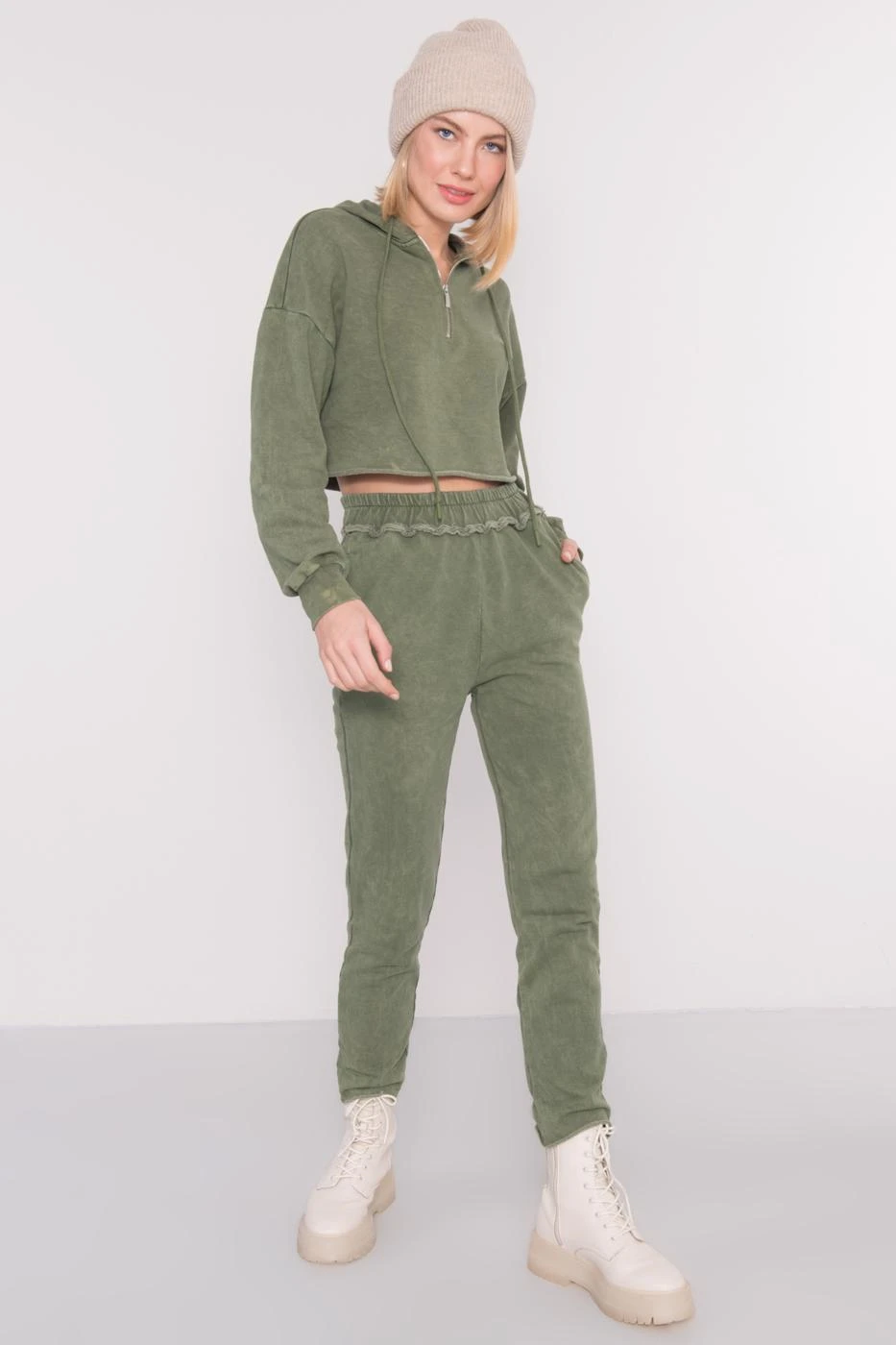 By Sally Sportinės kelnės-15891-khaki