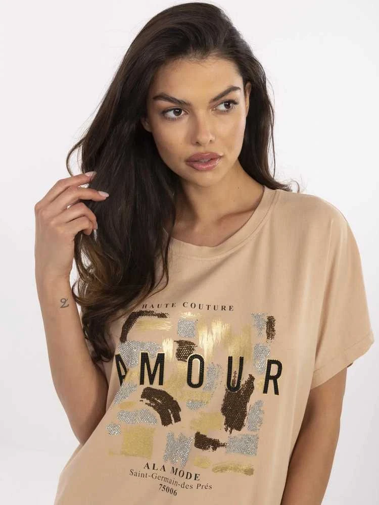 Calimera Bluzka-CLM-BZ-1701.81-camelowy