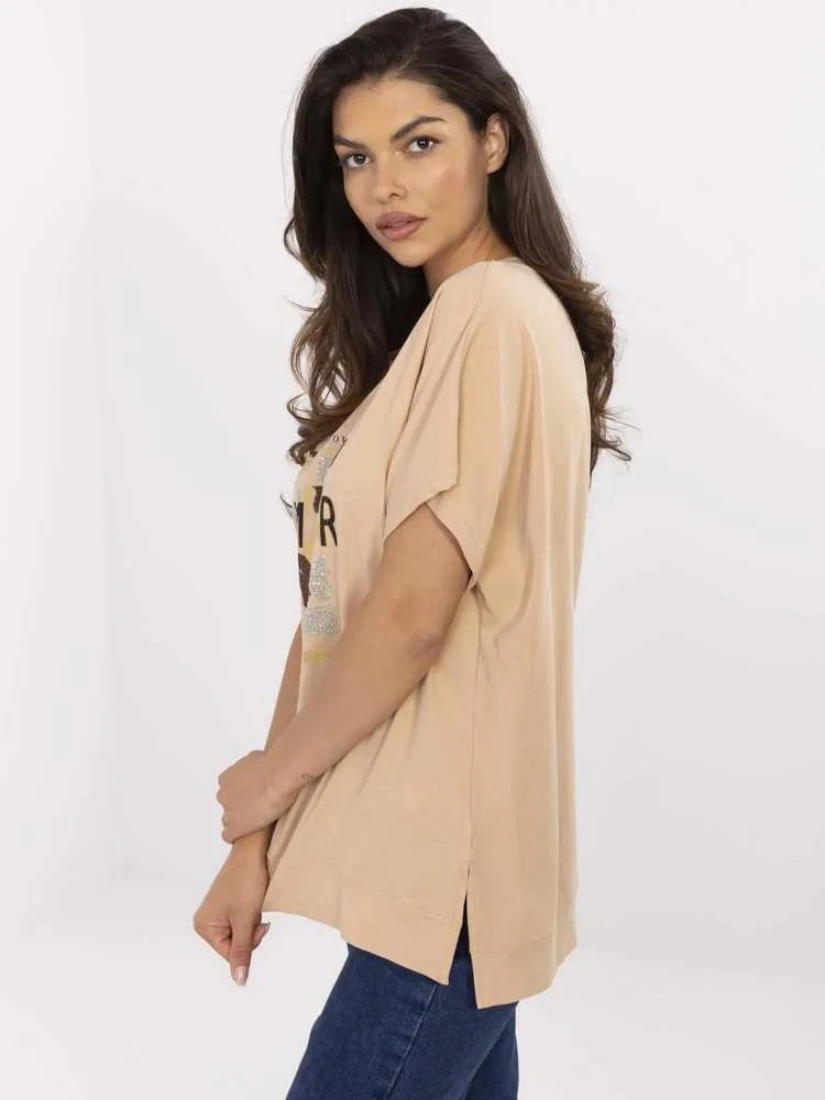 Calimera Bluzka-CLM-BZ-1701.81-camelowy