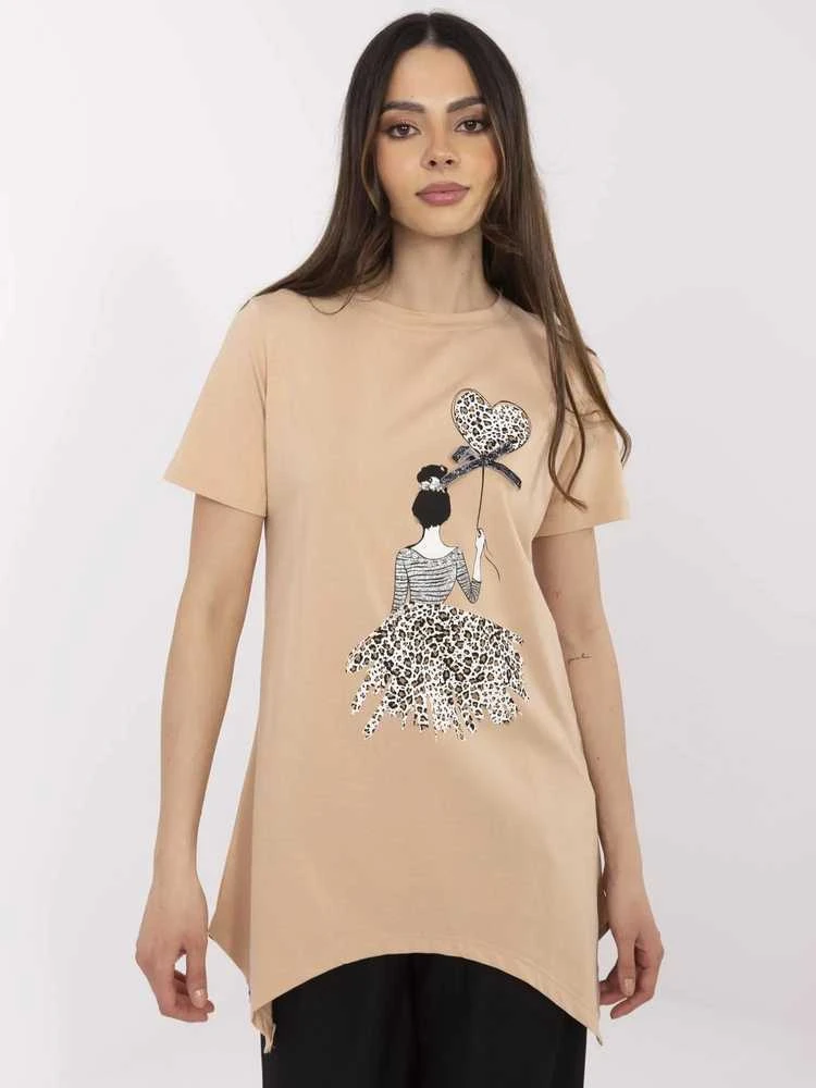 Calimera Bluzka-CLM-BZ-1702.89-camelowy
