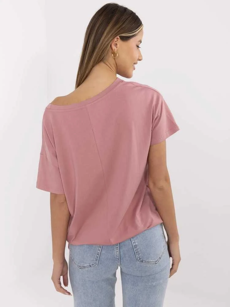 Calimera T-shirt-CLM-TS-1017.03-ciemny rožinė