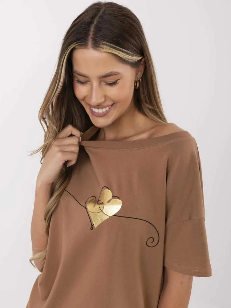 Calimera T-shirt-CLM-TS-1017.03-jasny ruda
