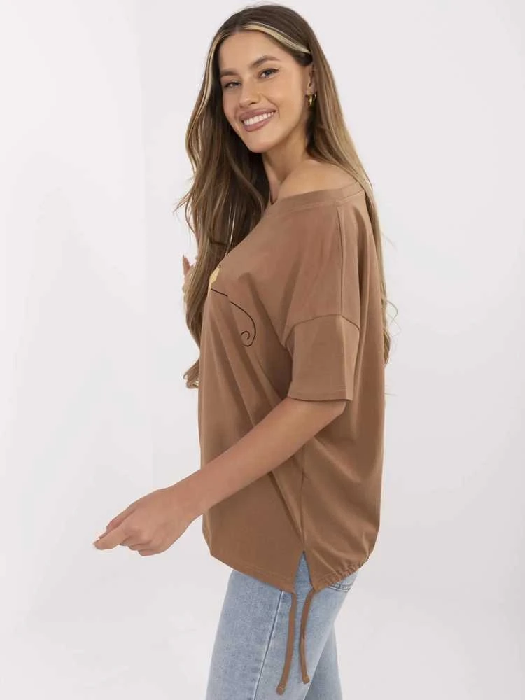 Calimera T-shirt-CLM-TS-1017.03-jasny ruda