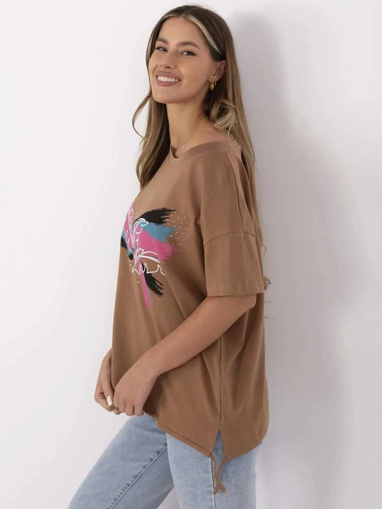 Calimera T-shirt-CLM-TS-1019.79-jasny ruda