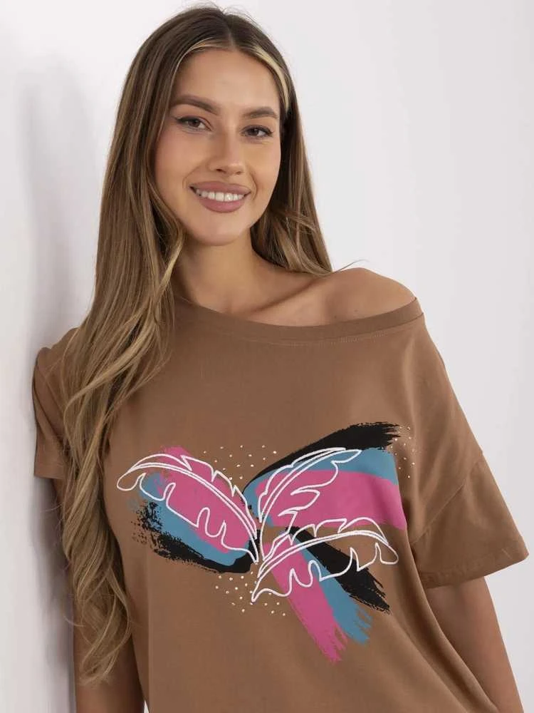 Calimera T-shirt-CLM-TS-1019.79-jasny ruda