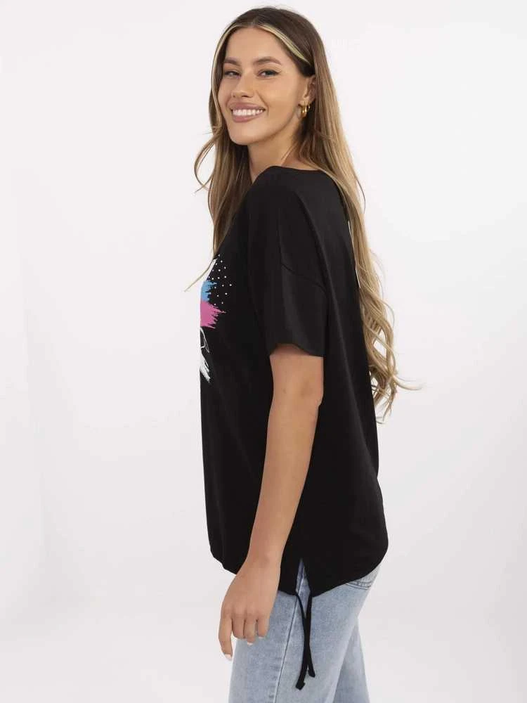 Calimera T-shirt-CLM-TS-1019.79-juoda