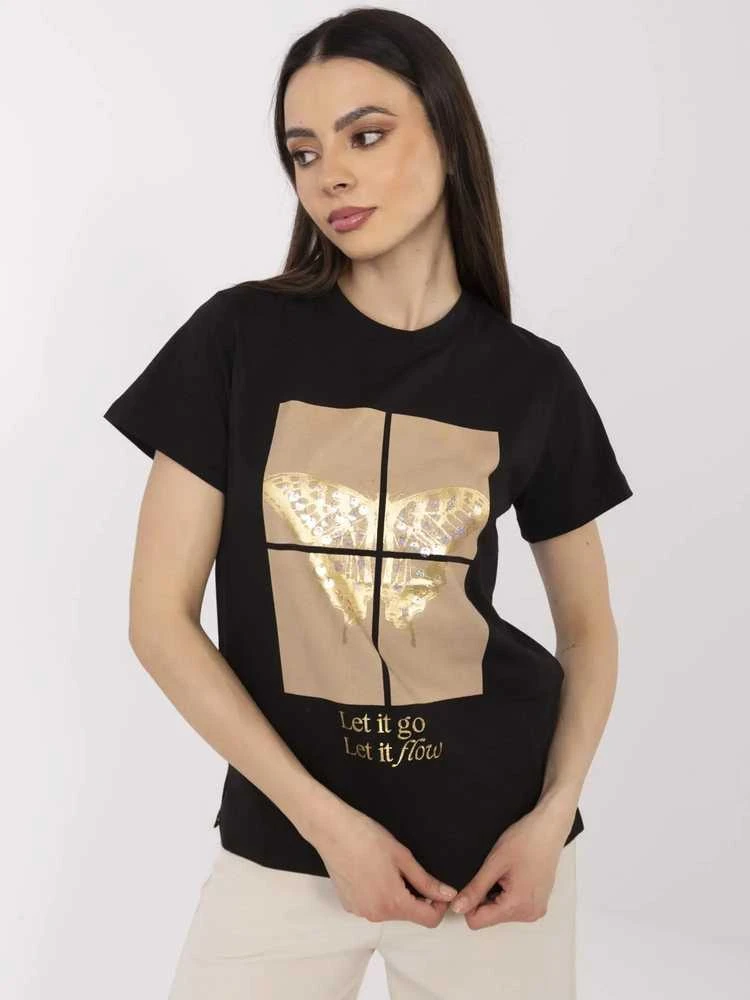 Calimera T-shirt-CLM-TS-1704.85-juoda