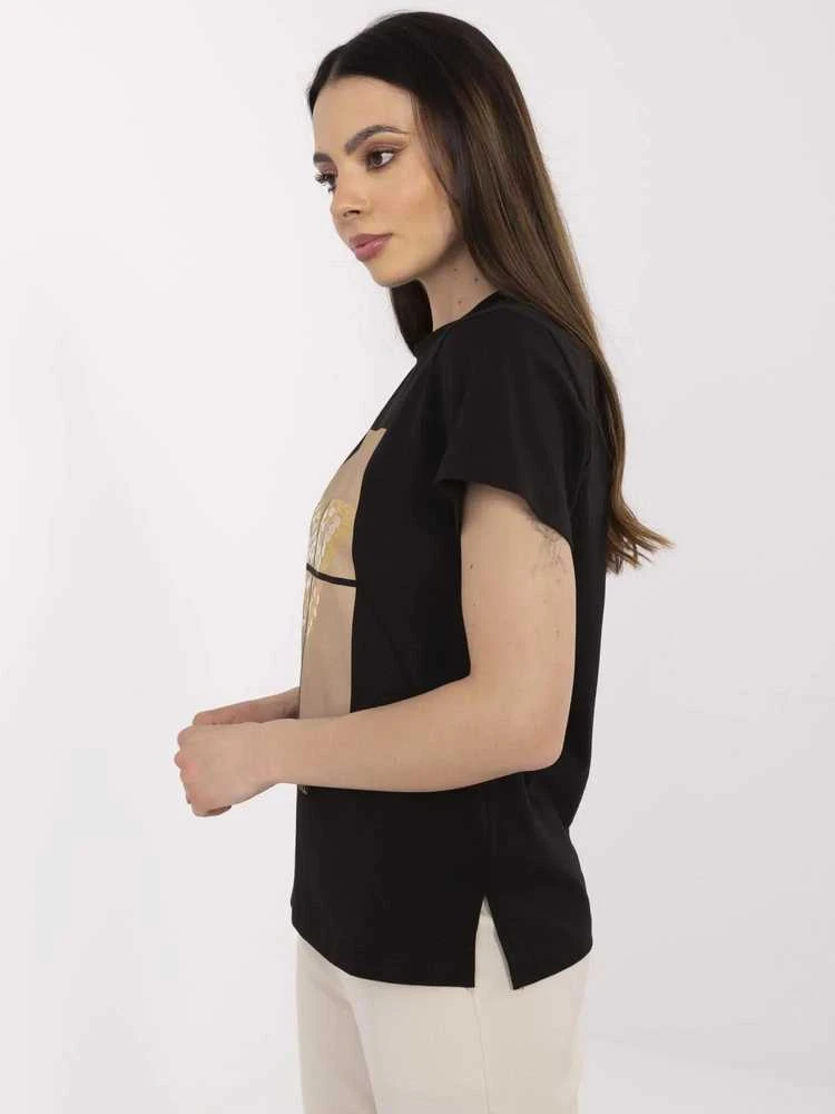Calimera T-shirt-CLM-TS-1704.85-juoda